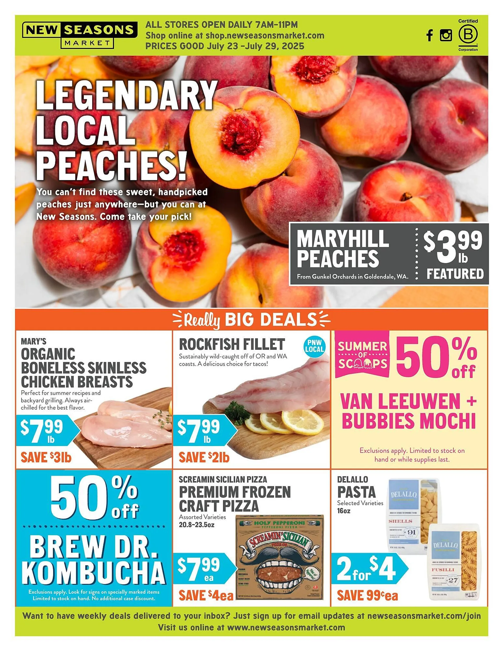 Weekly ad New Seasons Market ad from July 23 to July 29 2025 - Page 1