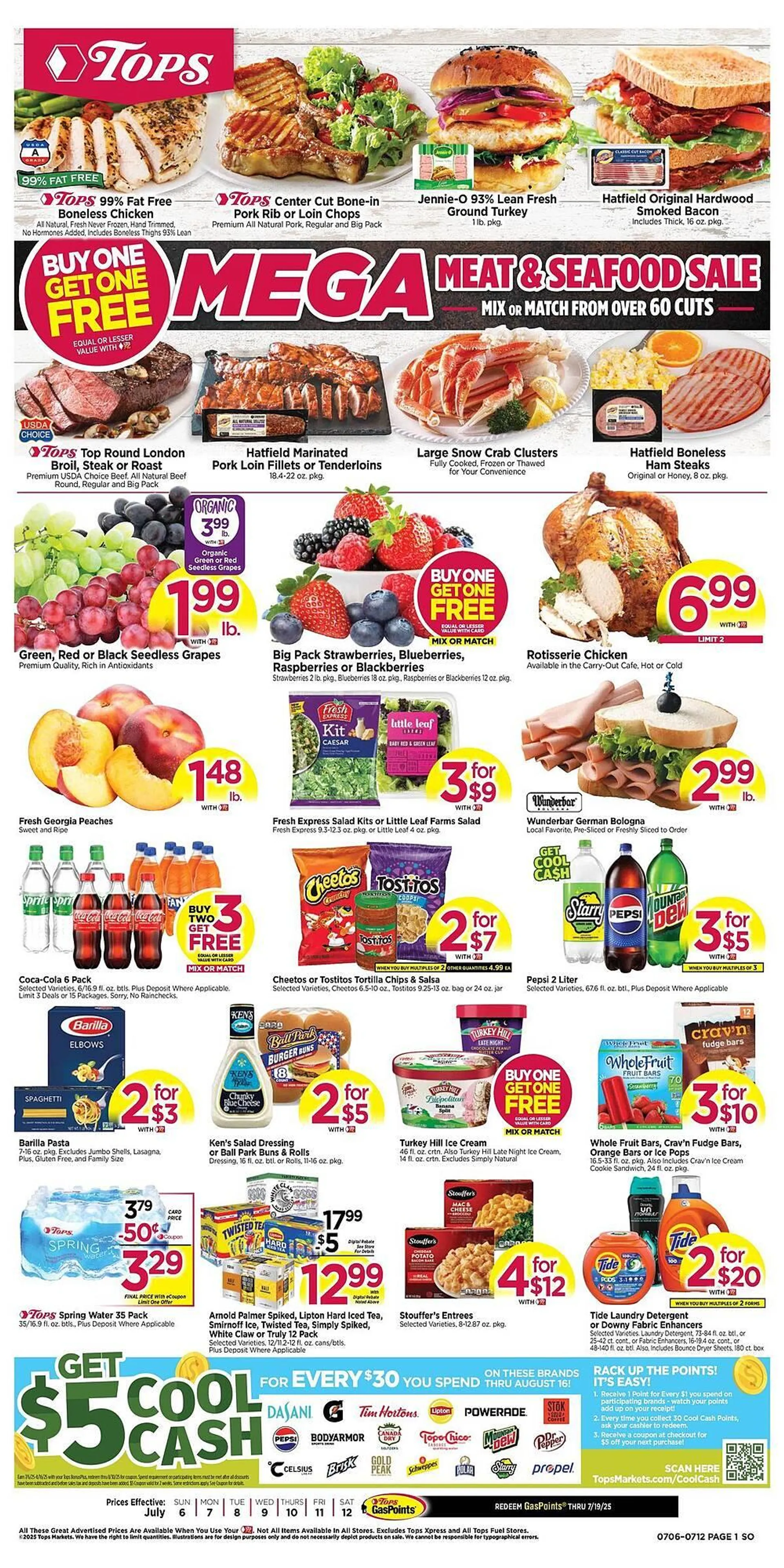 Weekly ad Tops Weekly Ad from July 6 to July 12 2025 - Page 1