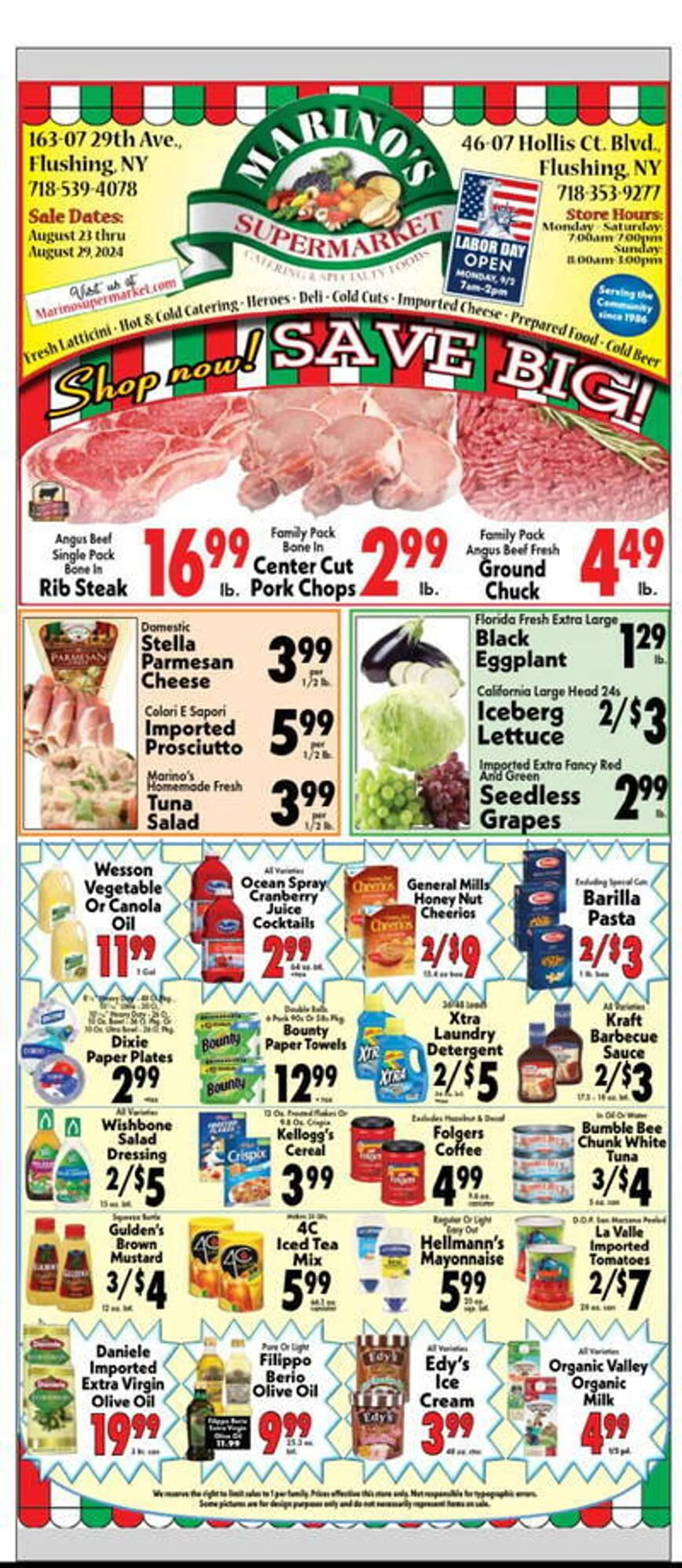 Marinos Supermarket Weekly Ad - 1