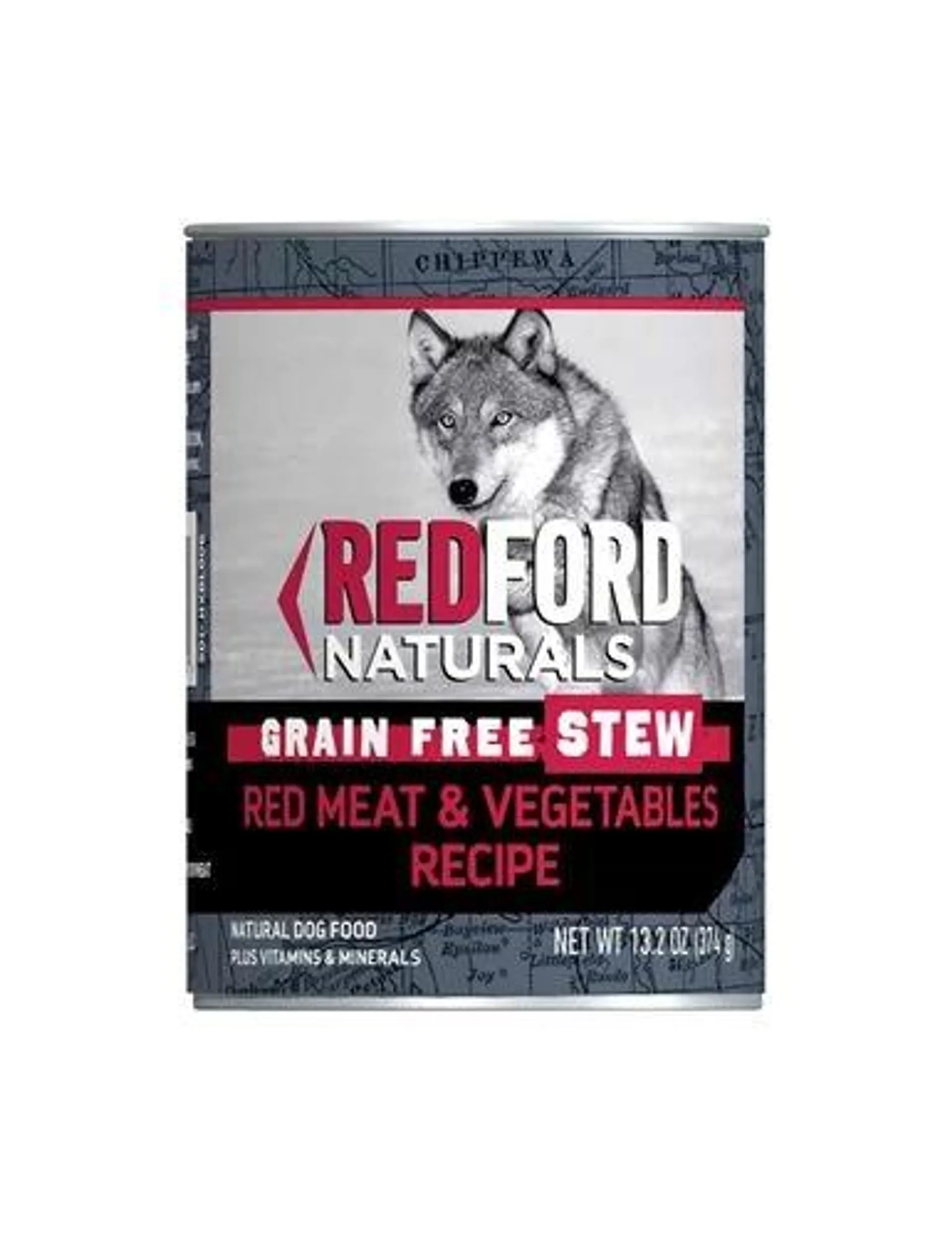 Redford Naturals Grain Free Stew Red Meat & Vegetable Recipe Wet Dog Food, 13.2 Ounces