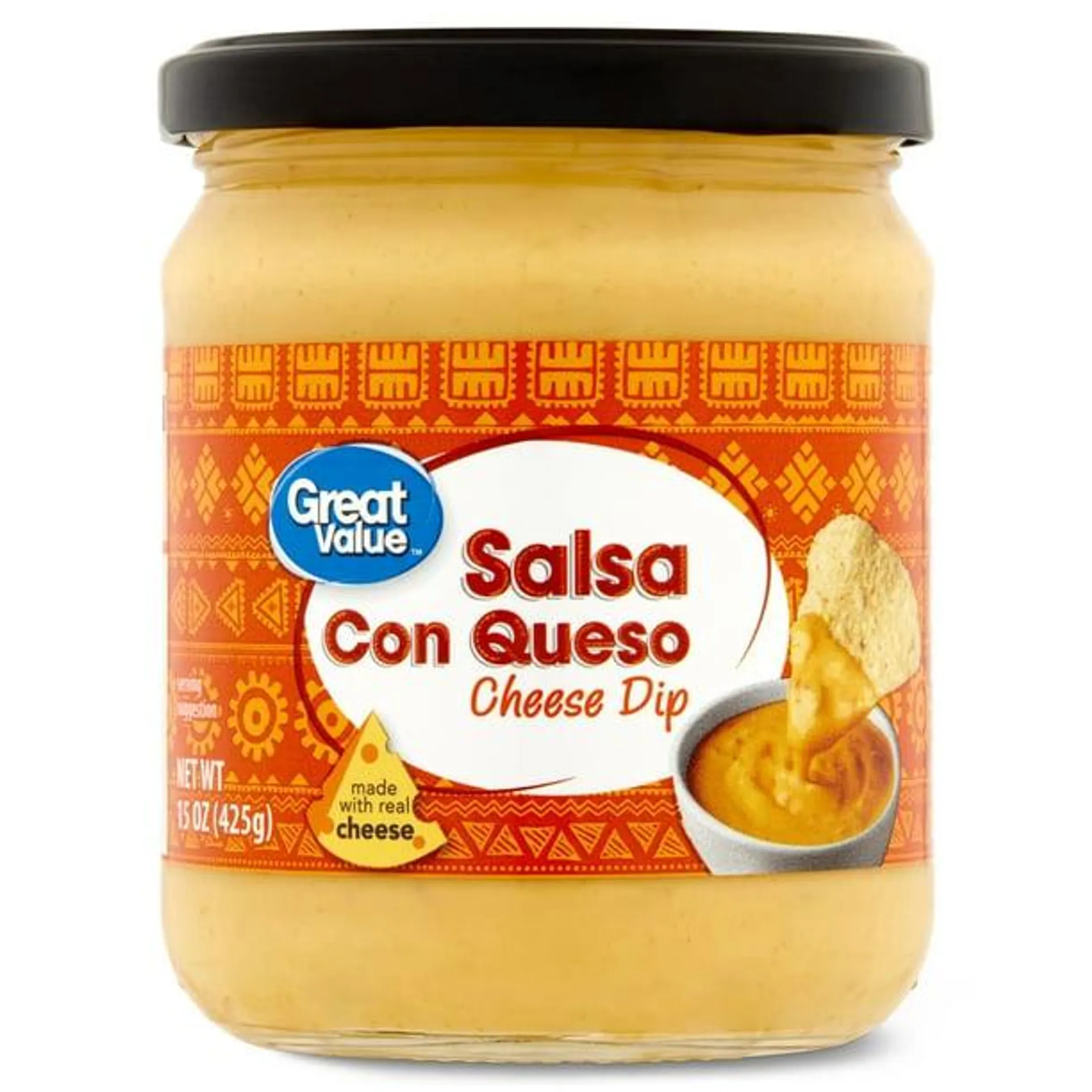 Great Value Salsa Con Queso Cheese Dip, 15 oz