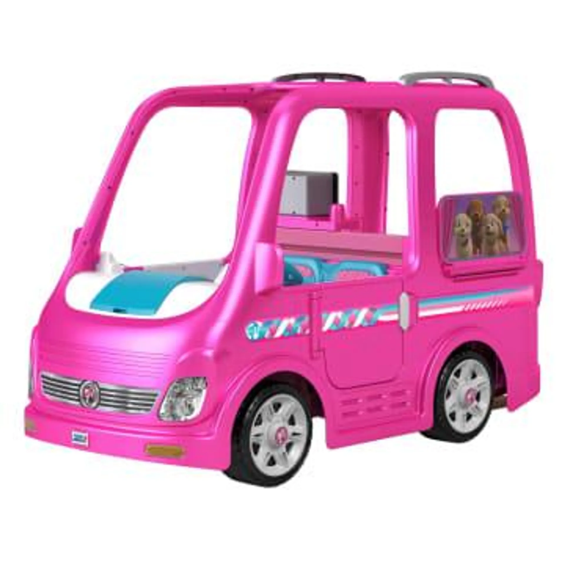 Power Wheels Barbie Dream Camper, Battery Powered 12V Ride On Vehicle