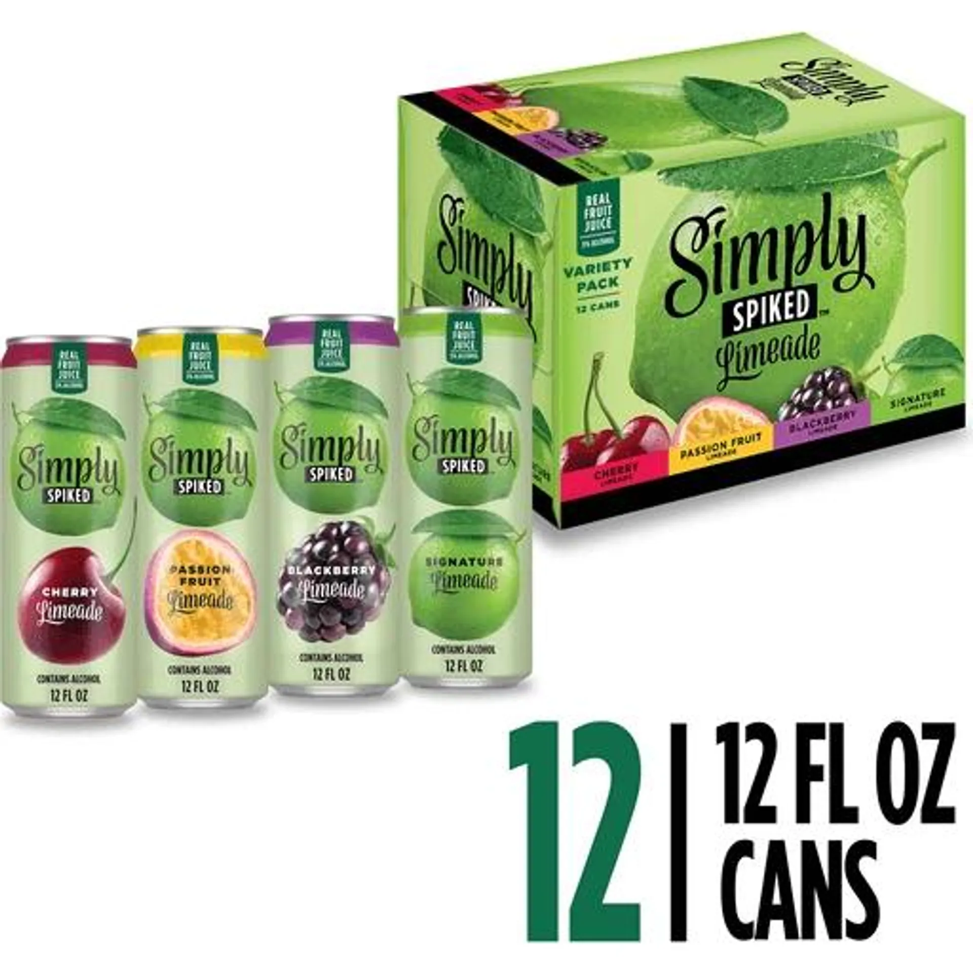 Simply Spiked Limeade Beer, 12 pack cans