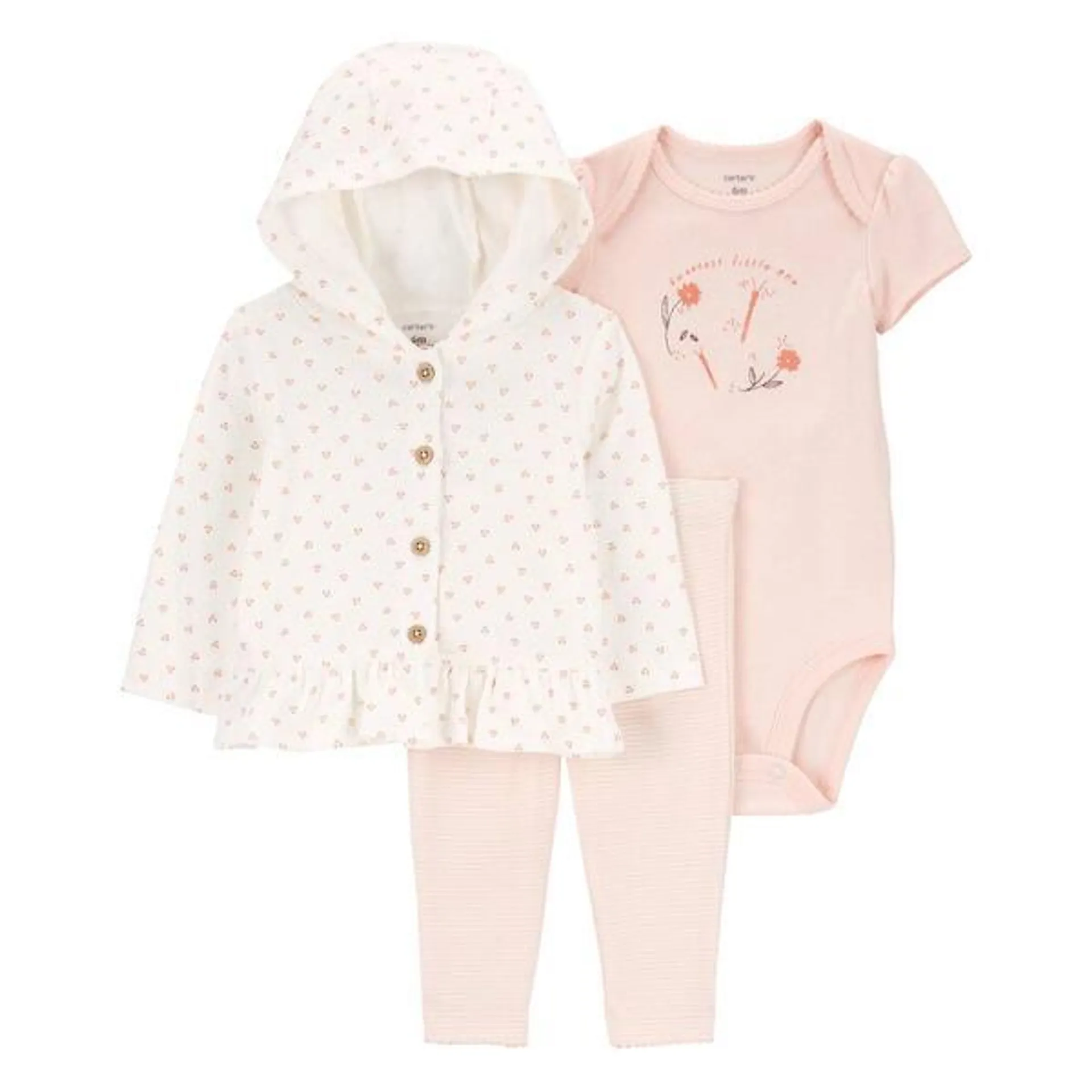 Baby Girl (NB-12M) Carter’s® 3pc. Little Sweetie Cardigan Set