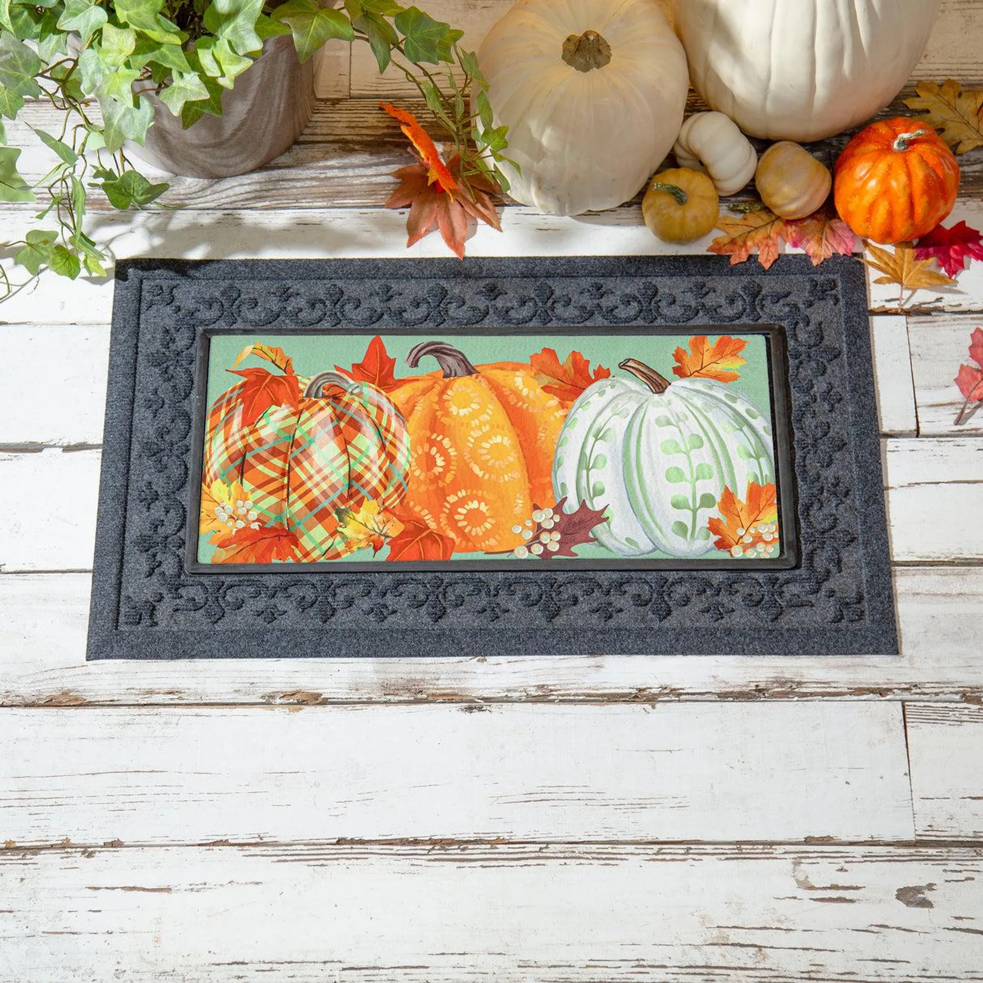 Painted Fall Pumpkins Sassafras Switch Mat