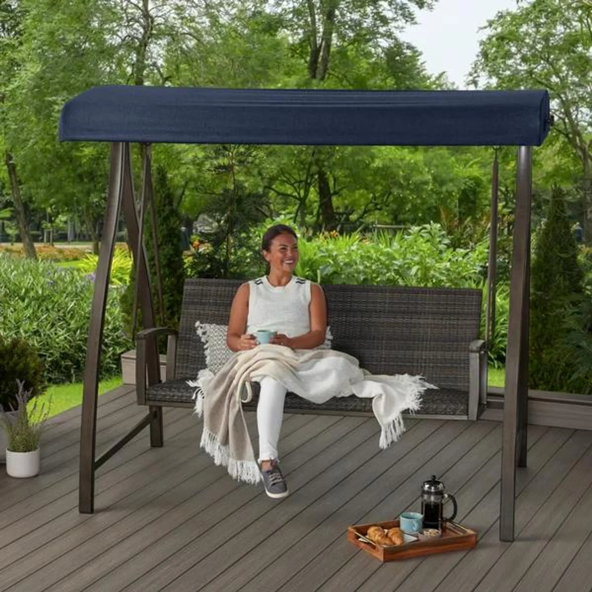 Agio McKinnon Woven Patio Swing