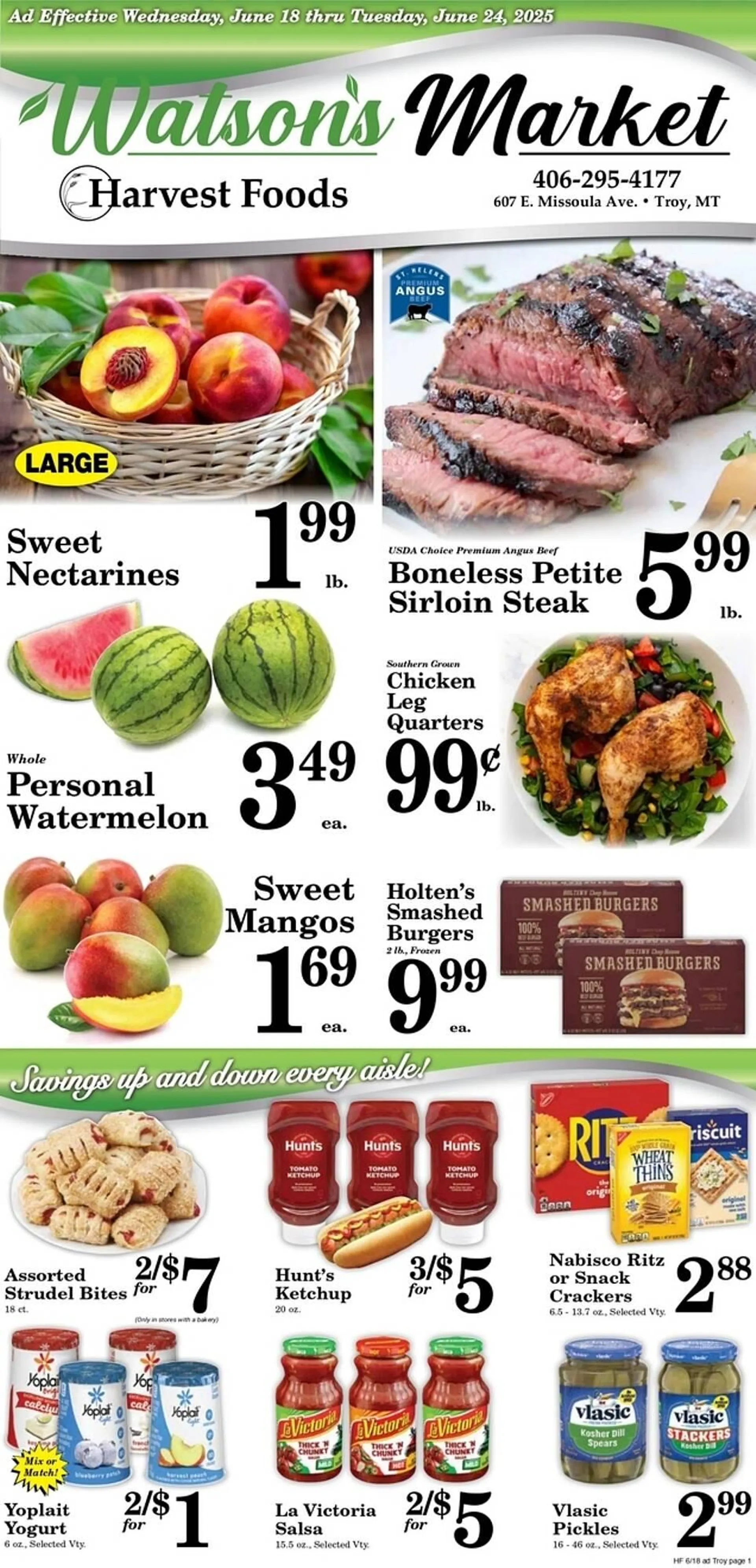 Weekly ad Harvest Foods ad from June 18 to June 24 2025 - Page 1