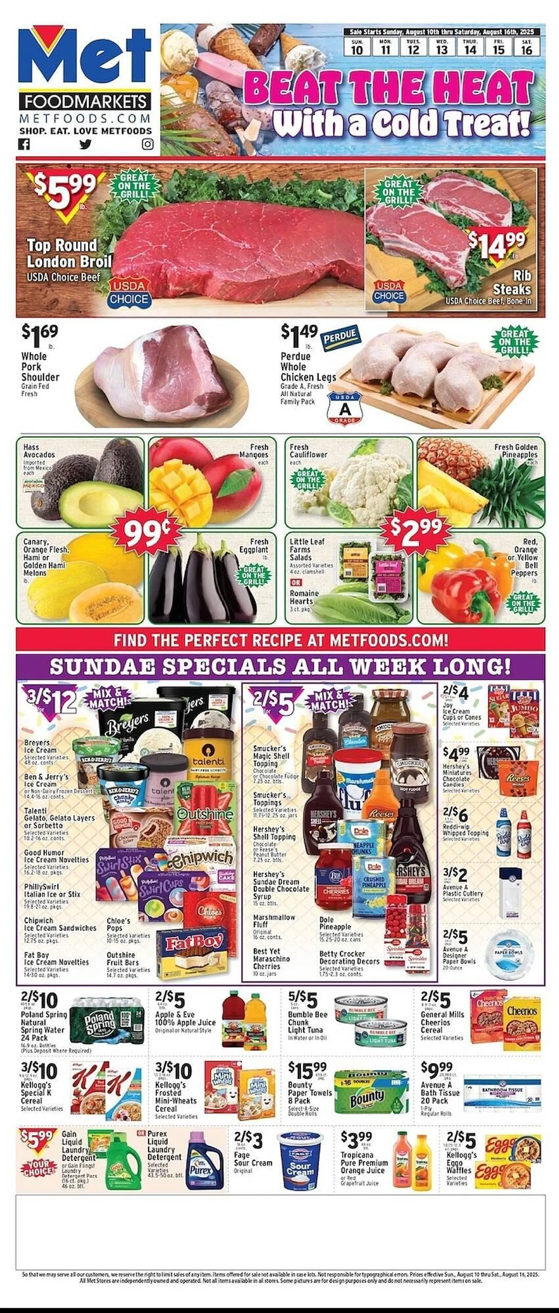 Weekly ad Met Foodmarkets Weekly Ad from August 10 to August 16 2025 - Page 1