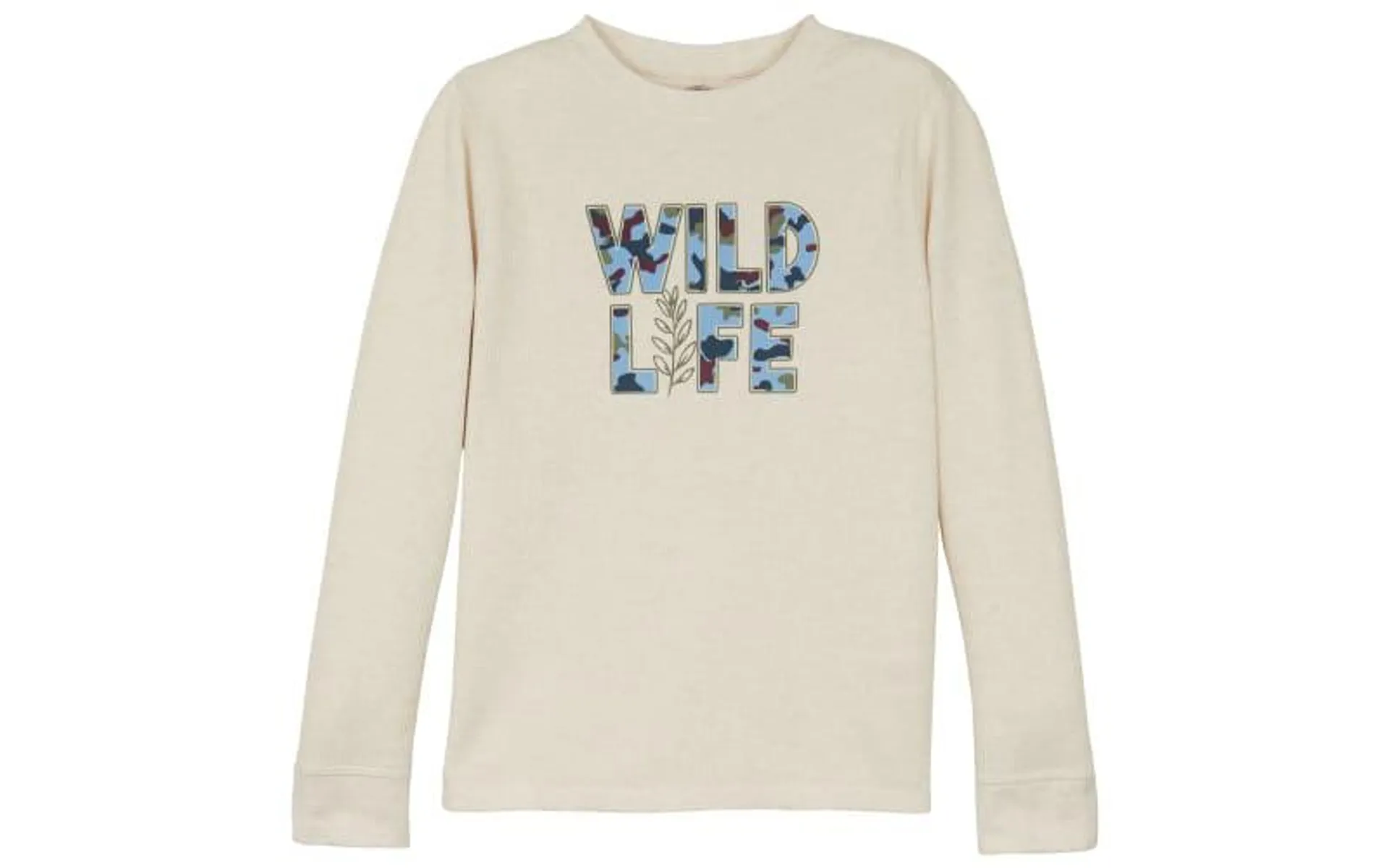 Outdoor Kids Wild Life Knit Long-Sleeve Thermal Shirt for Toddlers or Kids