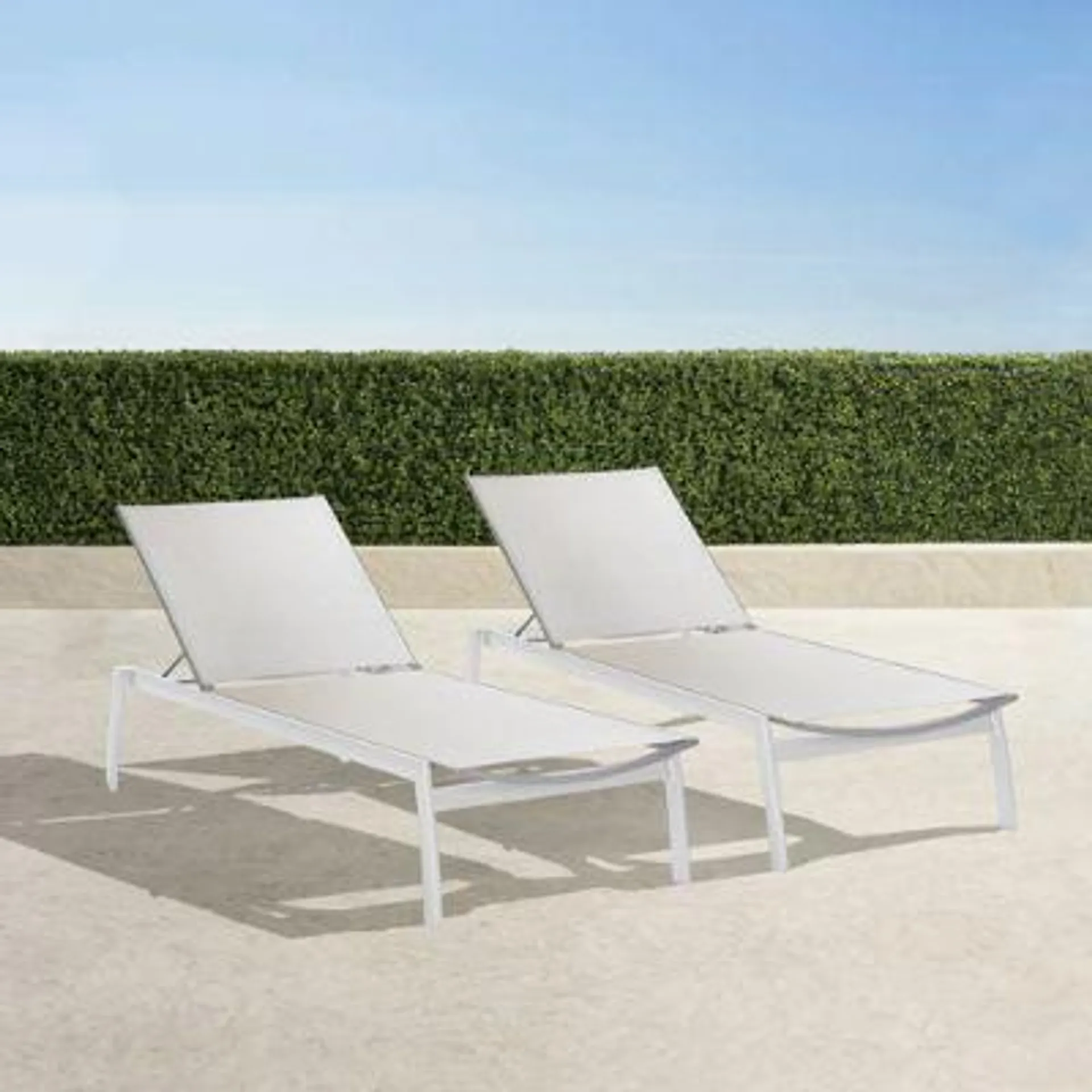 Frontgate Resort Collection™ Newport Aluminum Chaises, Set of Two