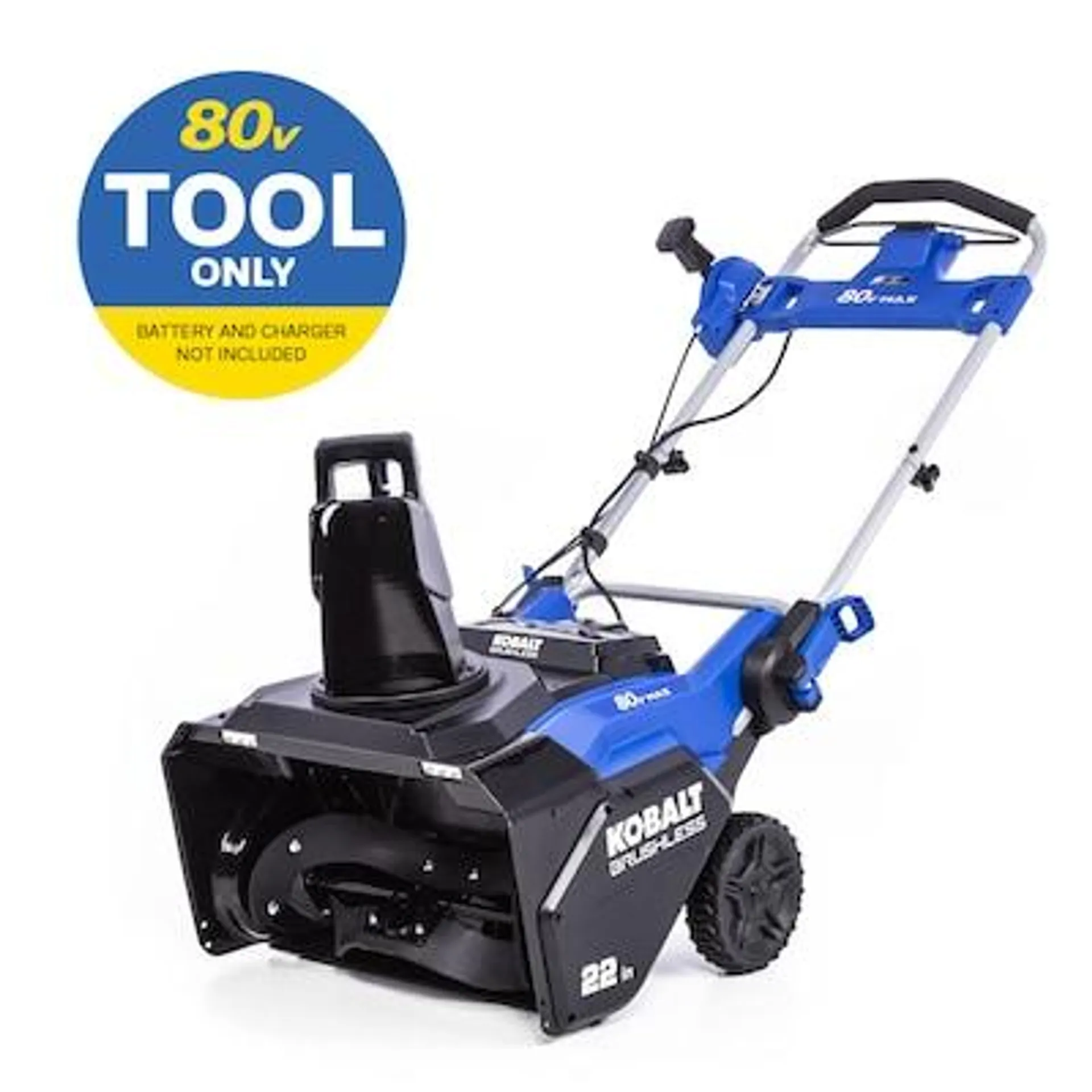 80-volt 22-in Single-stage Push Cordless Electric Snow Blower (Battery and Charger Not Included)