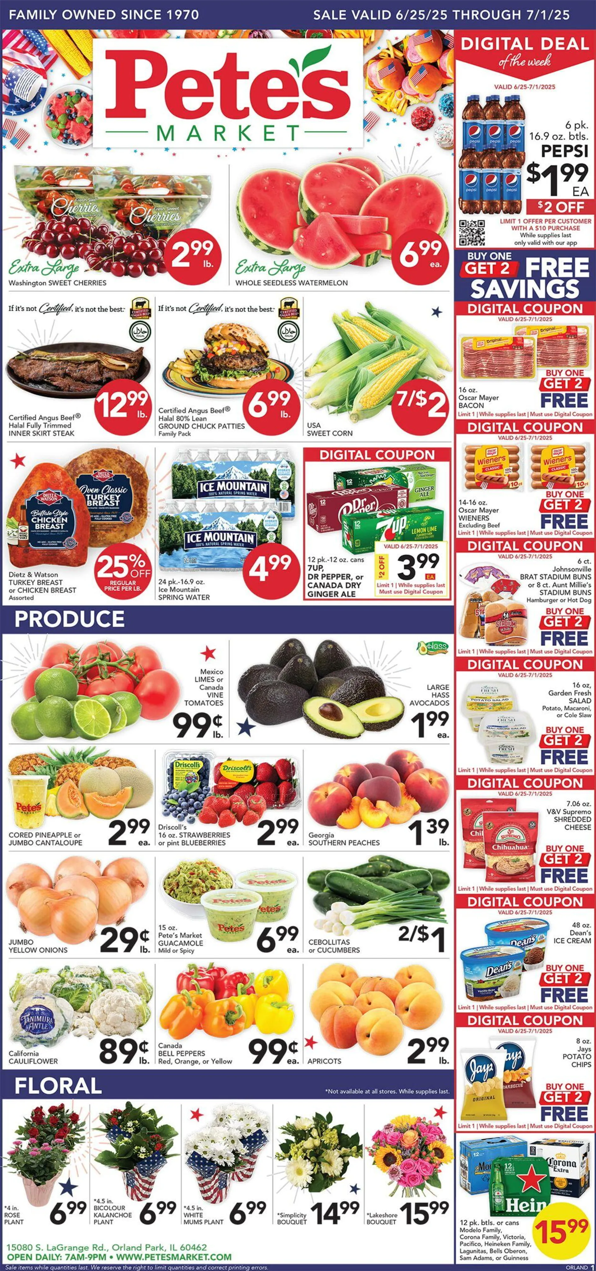 Weekly ad Pete's Fresh Market Current weekly ad from June 25 to July 1 2025 - Page 1