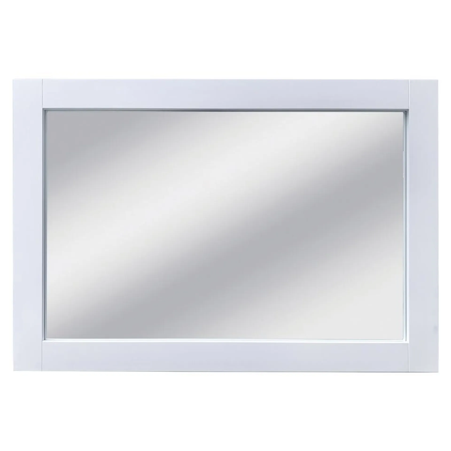 Tuscany® Rio 46"W x 32"H White Framed Mirror