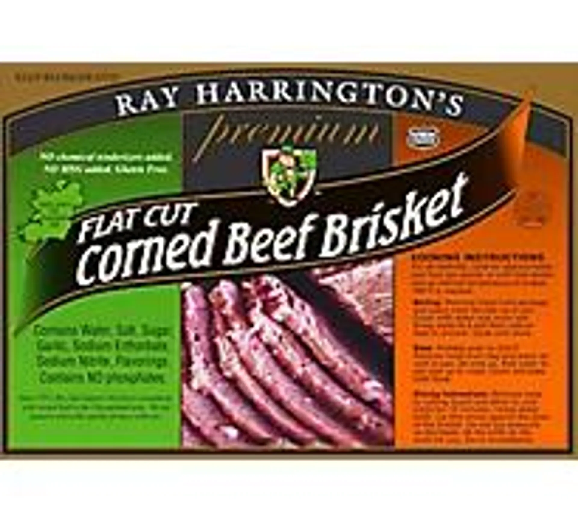 Harrington Corned Beef Flat Cut - 3.75 Lb
