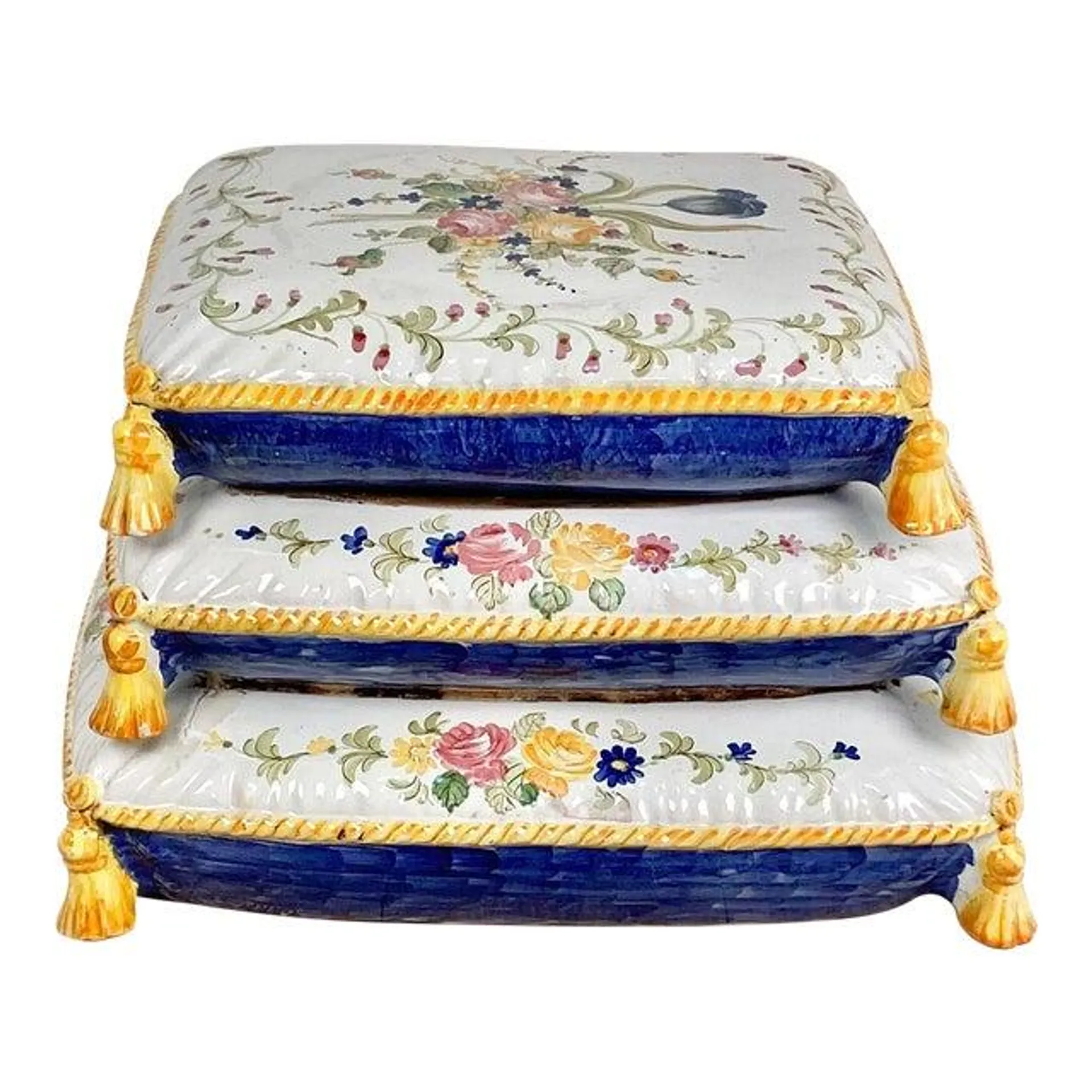 Faïence Footstool, France Circa 1910