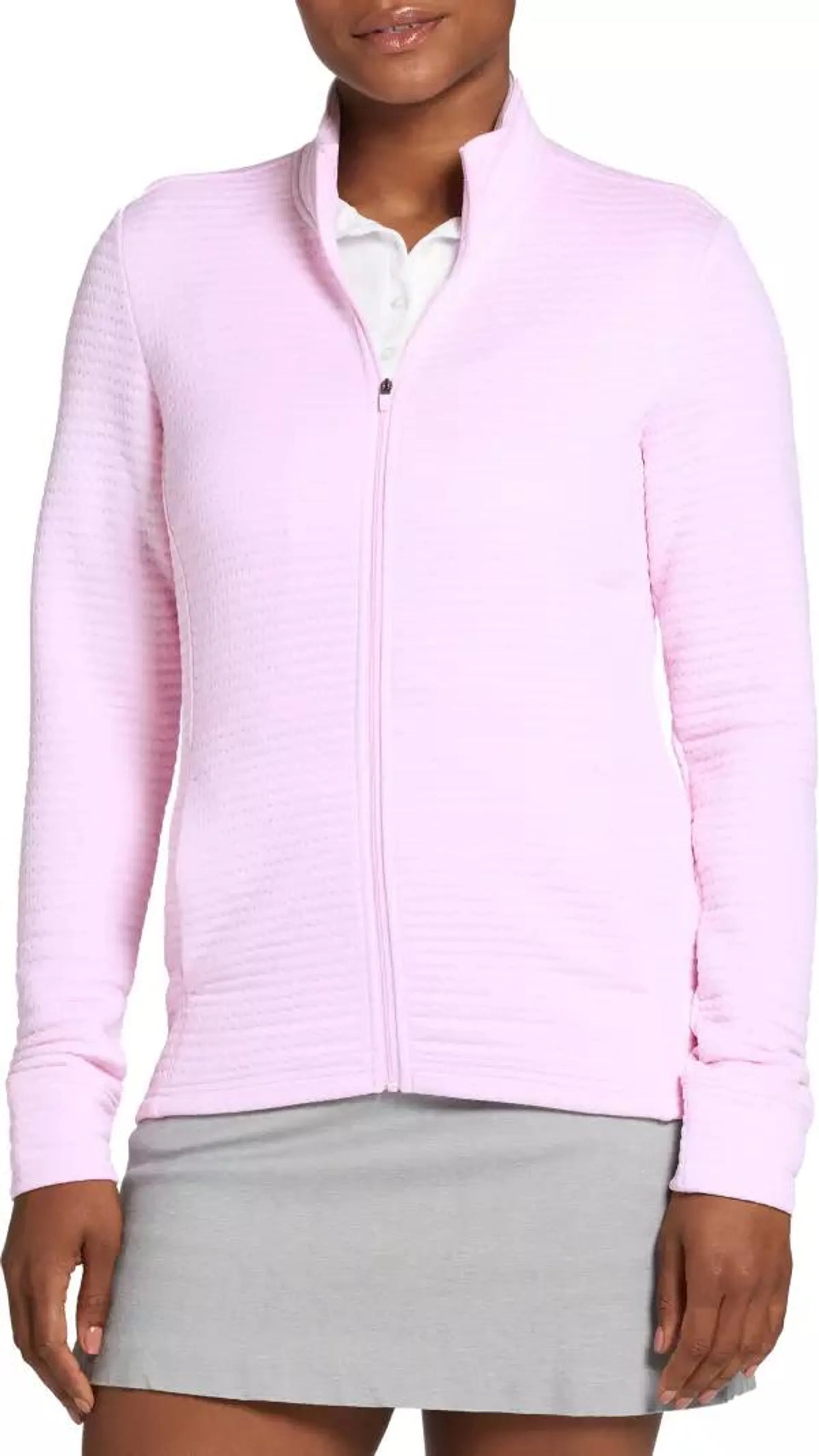 Lady Hagen Women's Embossed Full-Zip Golf Jacket