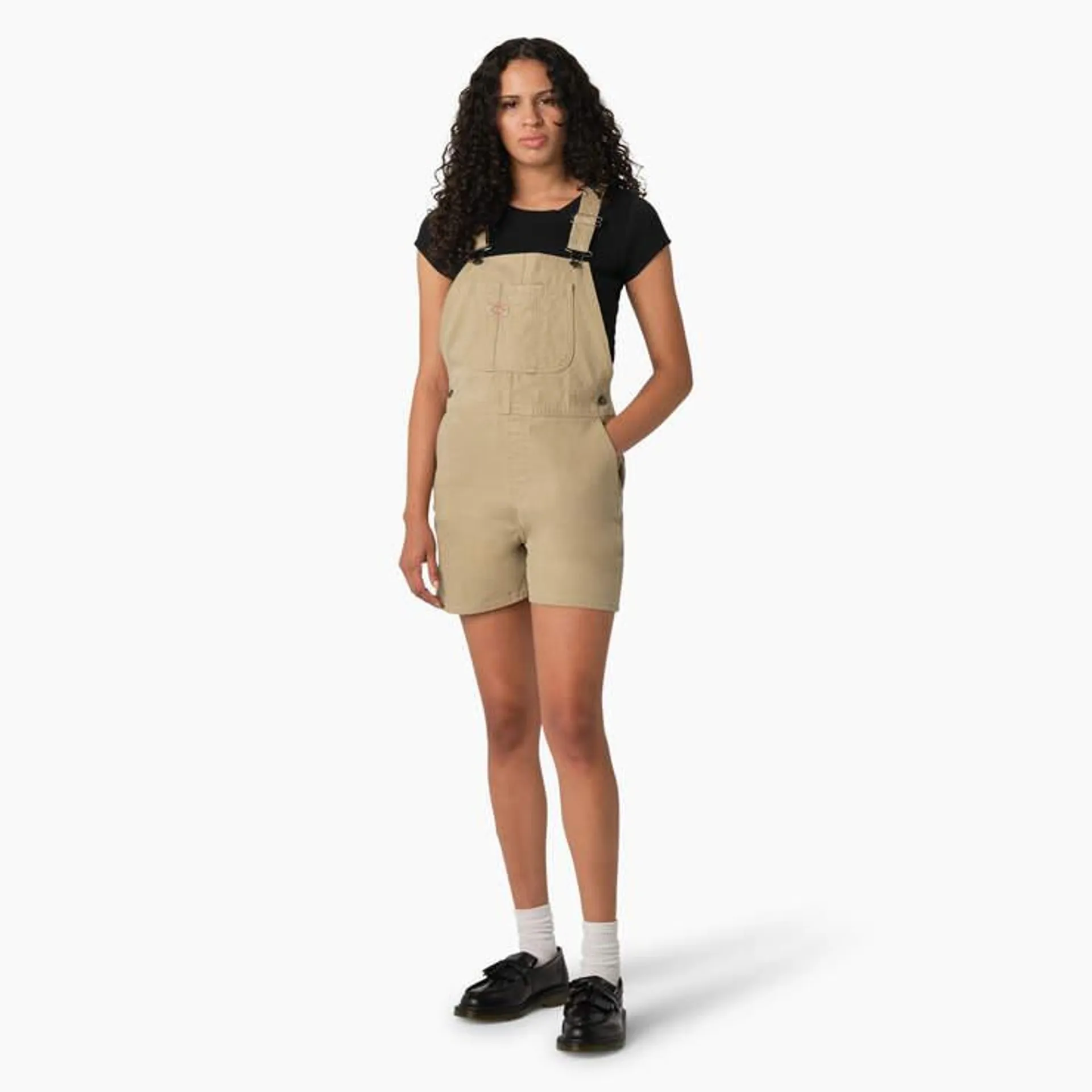 Women's Relaxed Fit Duck Bib Shortalls, 4"