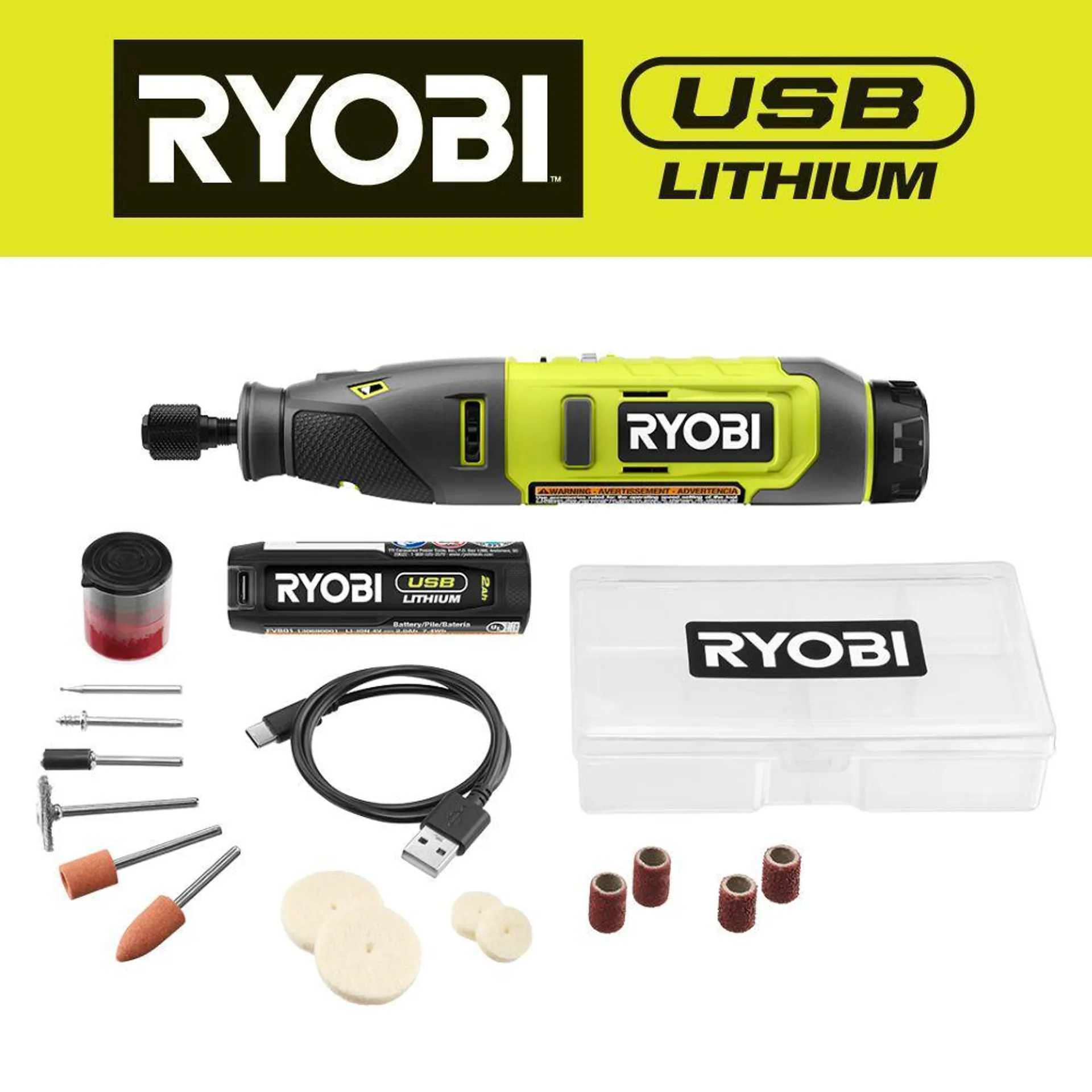 USB LITHIUM ROTARY TOOL KIT