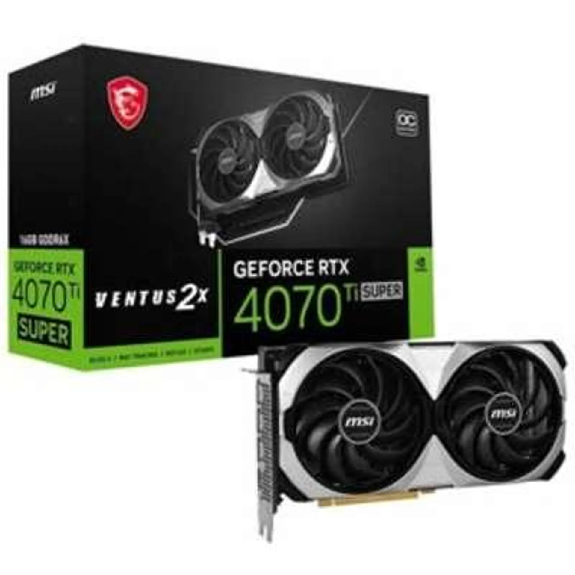 MSI NVIDIA GeForce RTX 4070 Ti SUPER Graphic Card - 16 GB GDDR6X