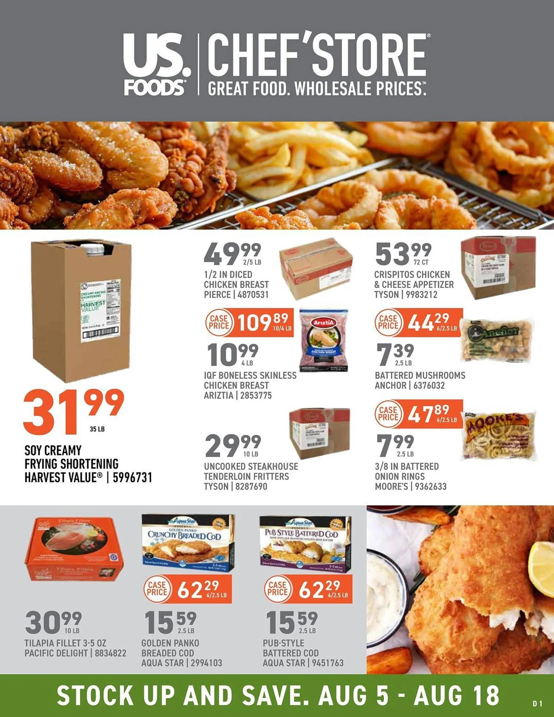 US Foods Chefs Store Weekly Ad - 1