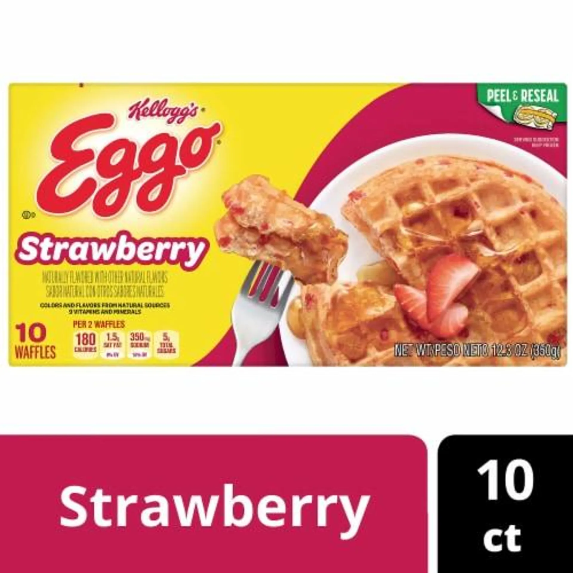 Kellogg's® Eggo® Strawberry Easy Breakfast Frozen Waffles