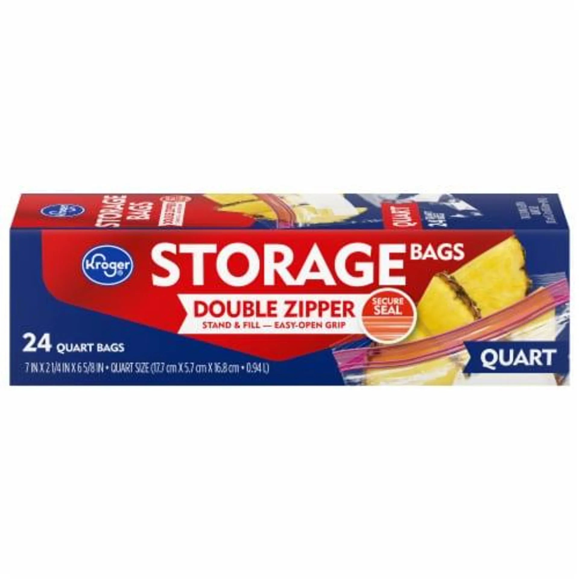 Kroger® Reclosable Quart Storage Bags