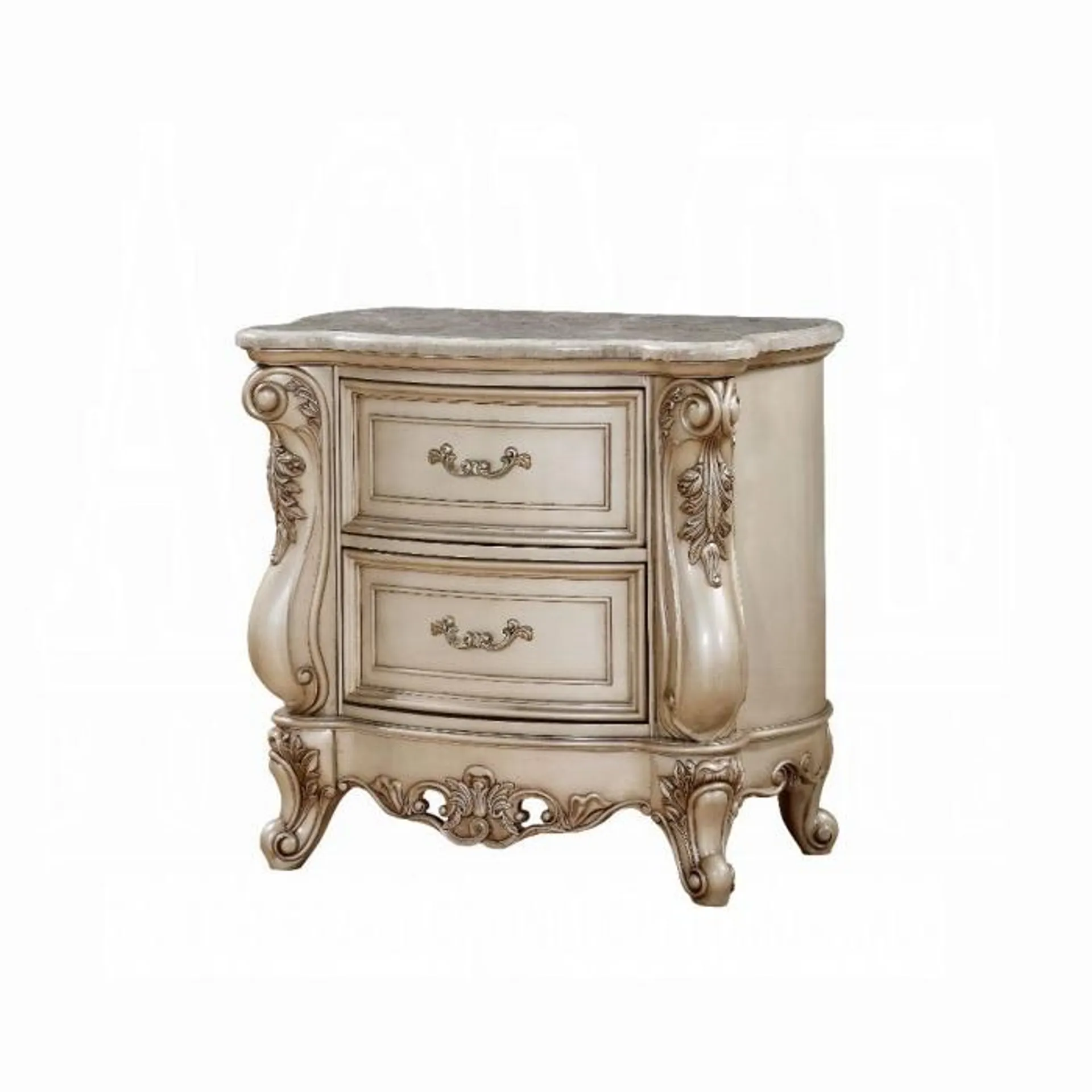 Gorsedd Nightstand W/Marble Top