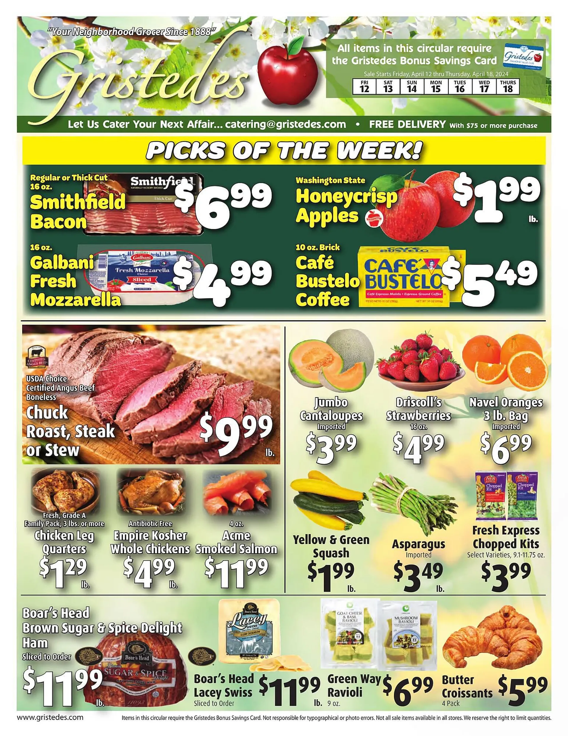Weekly ad Gristedes Weekly Ad from April 12 to April 18 2024 - Page 