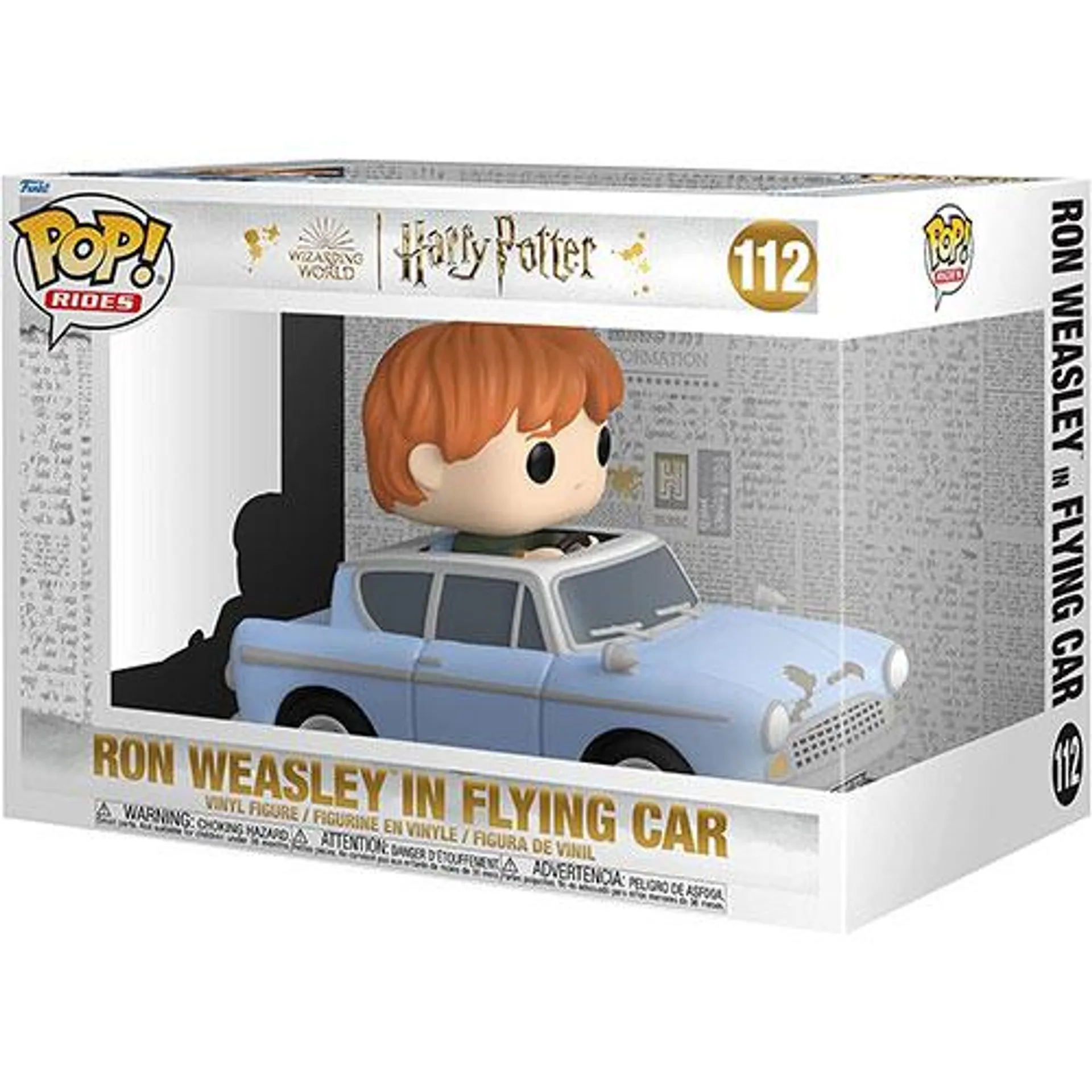 Funko POP! Rides Harry Potter Vinyl Figure - RON WEASLEY IN FLYING CAR #112