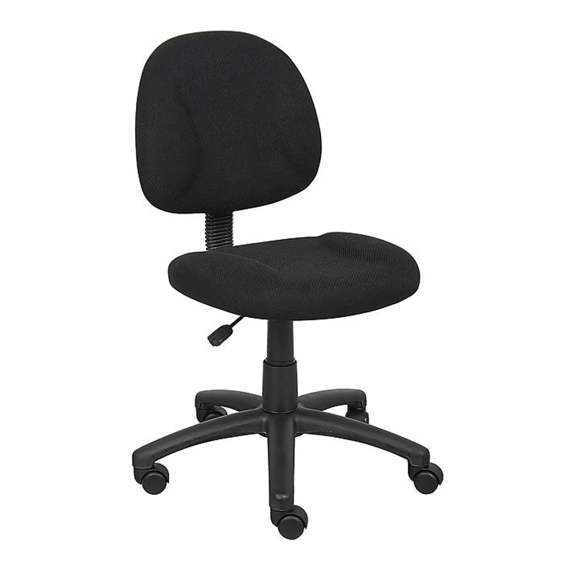 Boss Armless Ergonomic Fabric Swivel Task Chair,