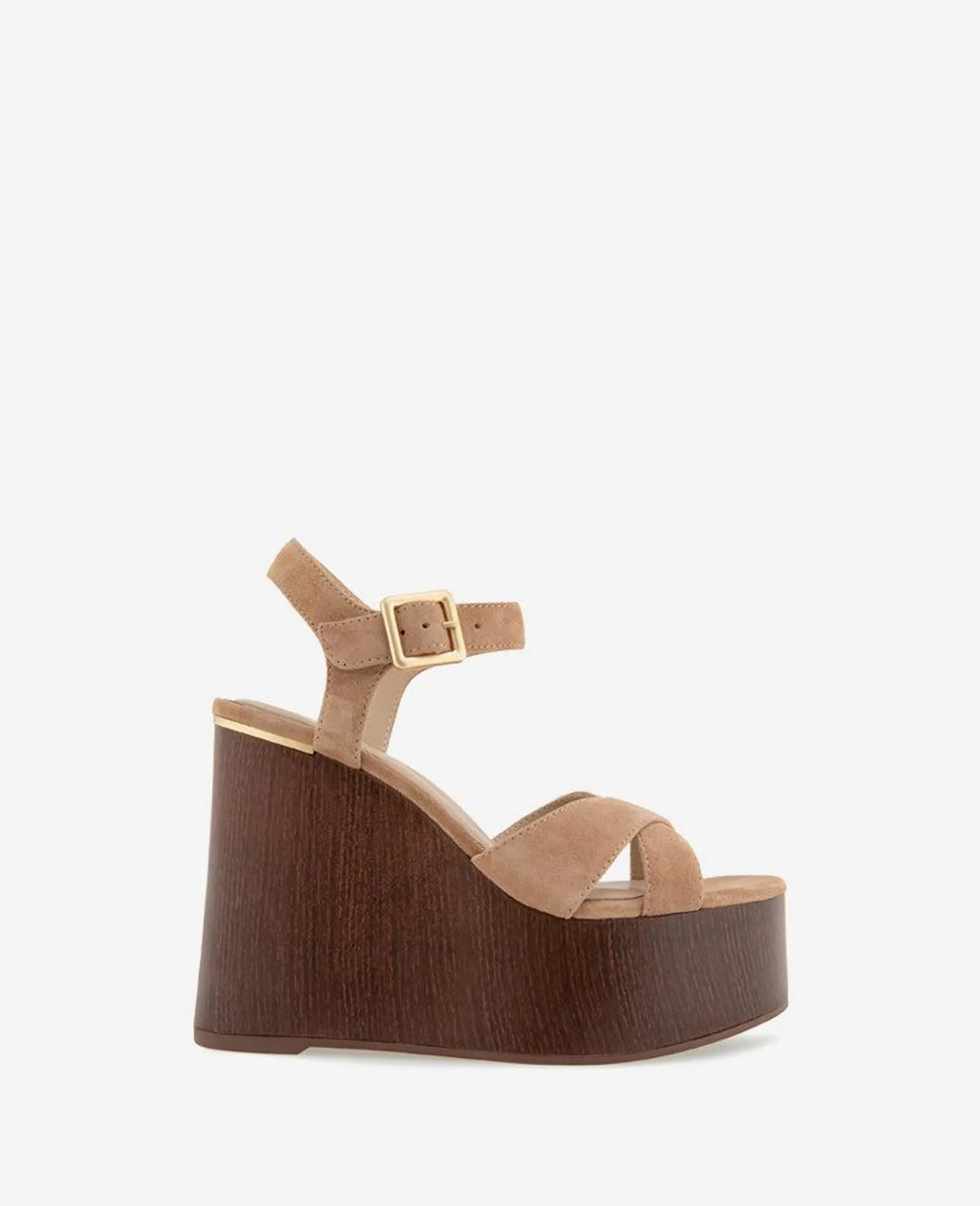 Taelyn Suede Platform Wedge Sandal