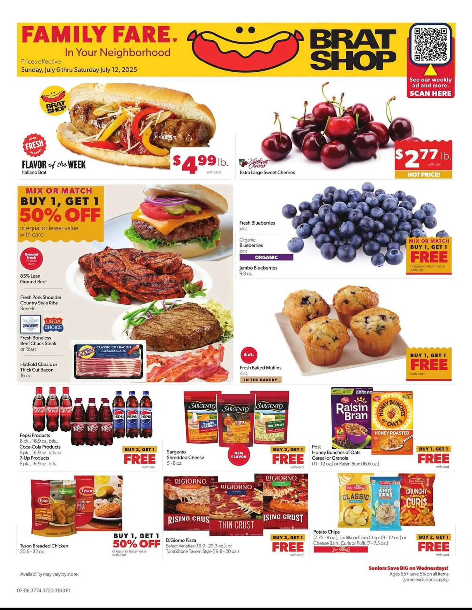 Weekly ad Family Fare Weekly Ad from July 6 to July 12 2025 - Page 1