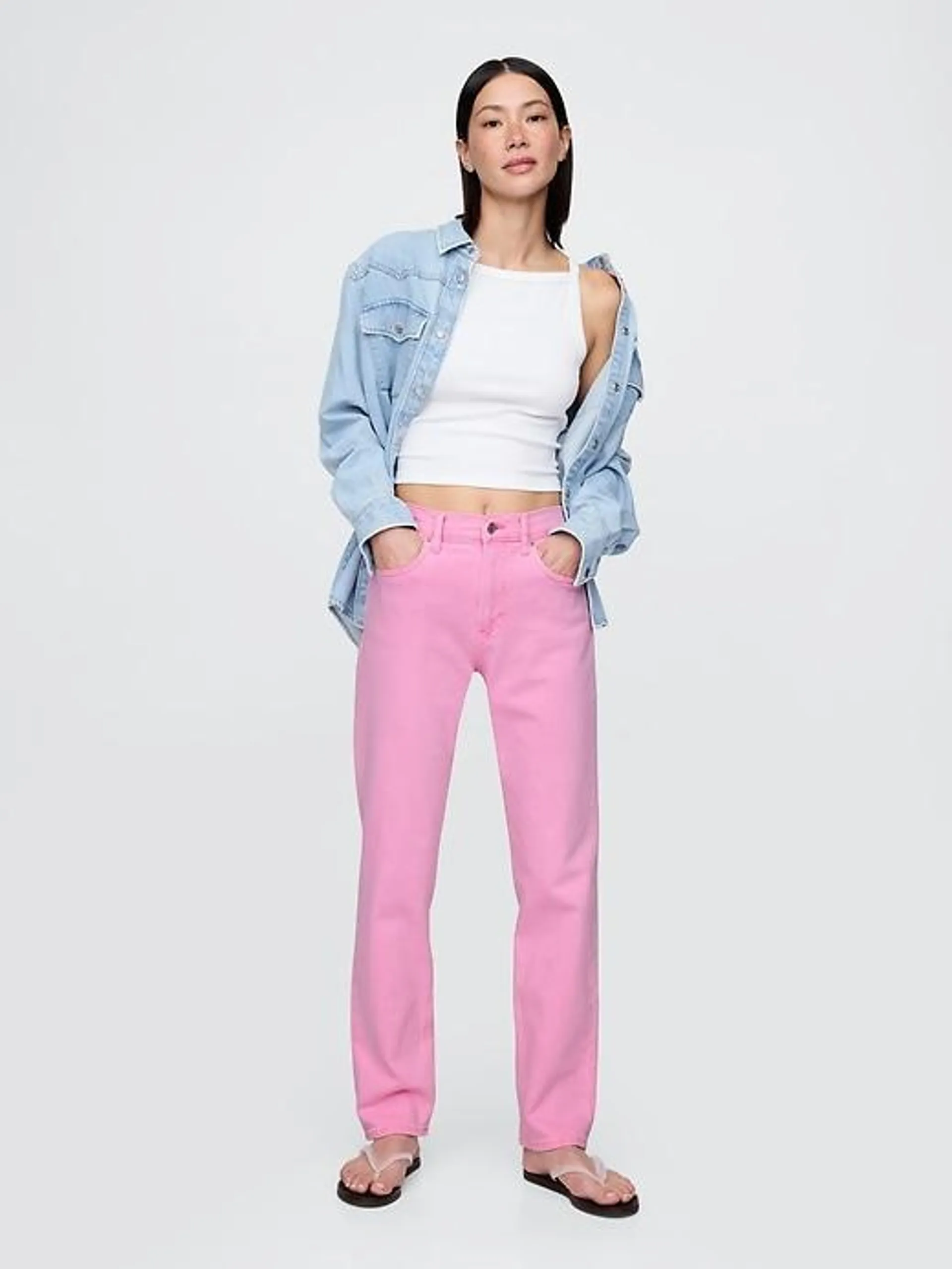 High Rise '90s Straight Jeans