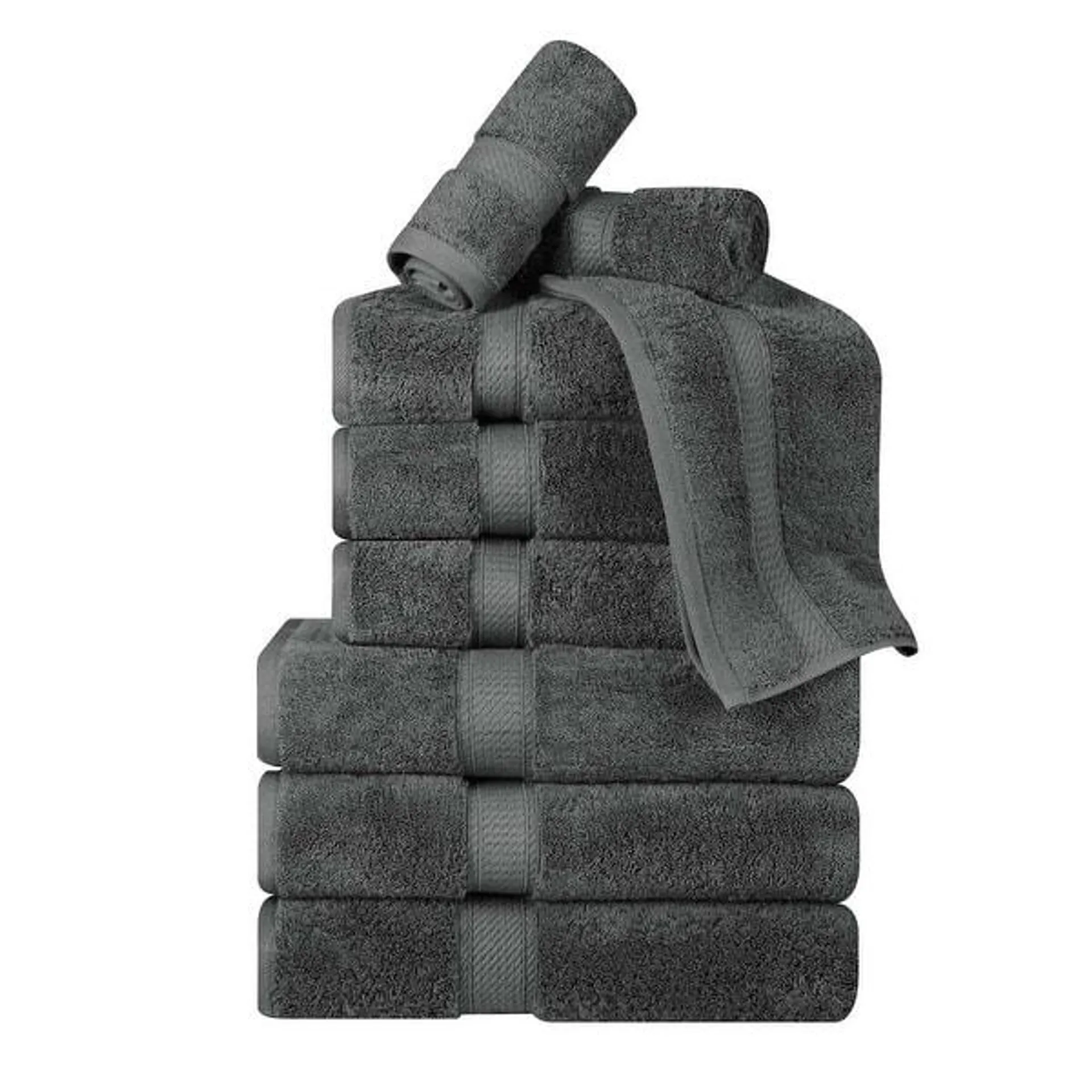 Superior Madison Egyptian Cotton Pile Heavyweight Luxury 9 Piece Towel Set