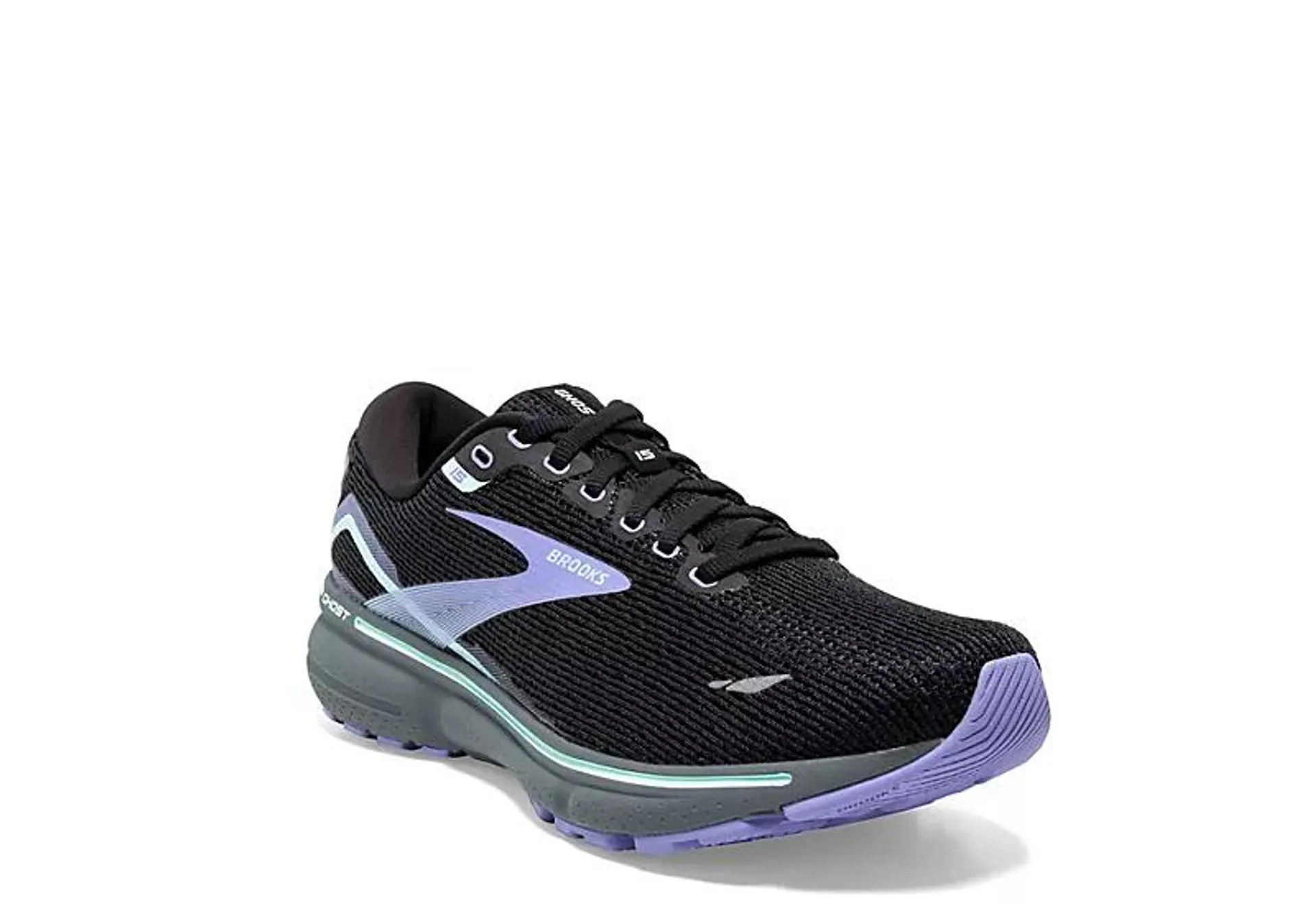 Brooks Womens Ghost 15 Running Shoe - Black