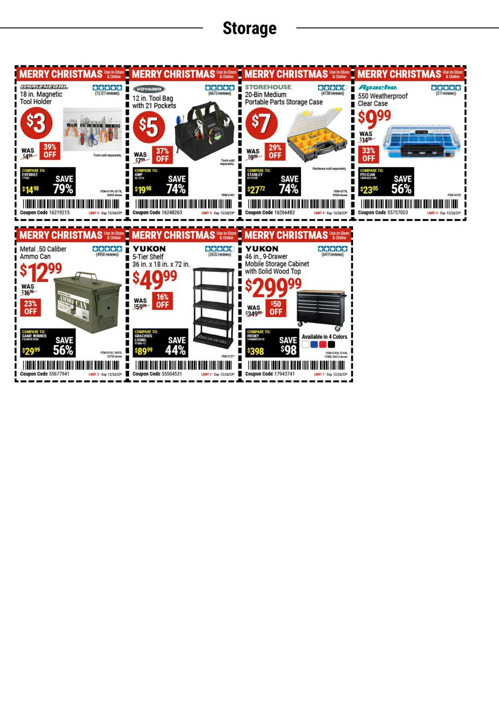 Weekly ad Harbor Freight Current weekly ad from December 11 to December 26 2023 - Page 13