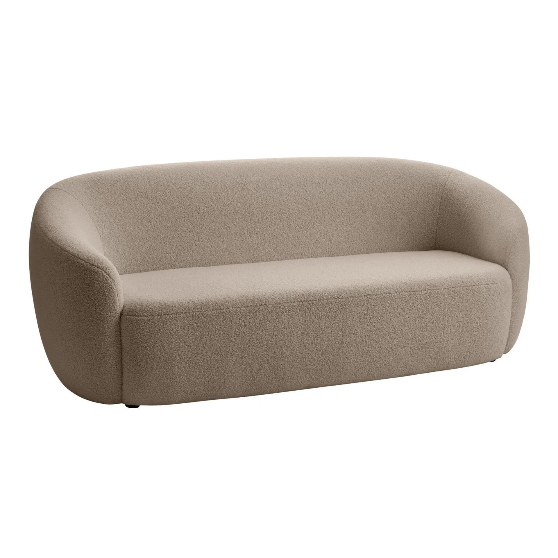 Rosalie Teddy Sherpa Curved Back Sofa