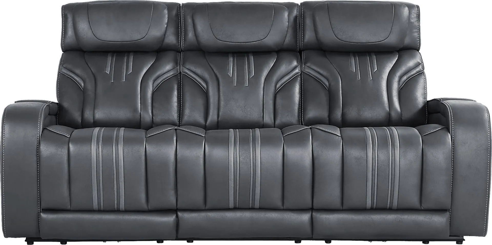 Southlake Navy Triple Power Reclining Sofa with Audio