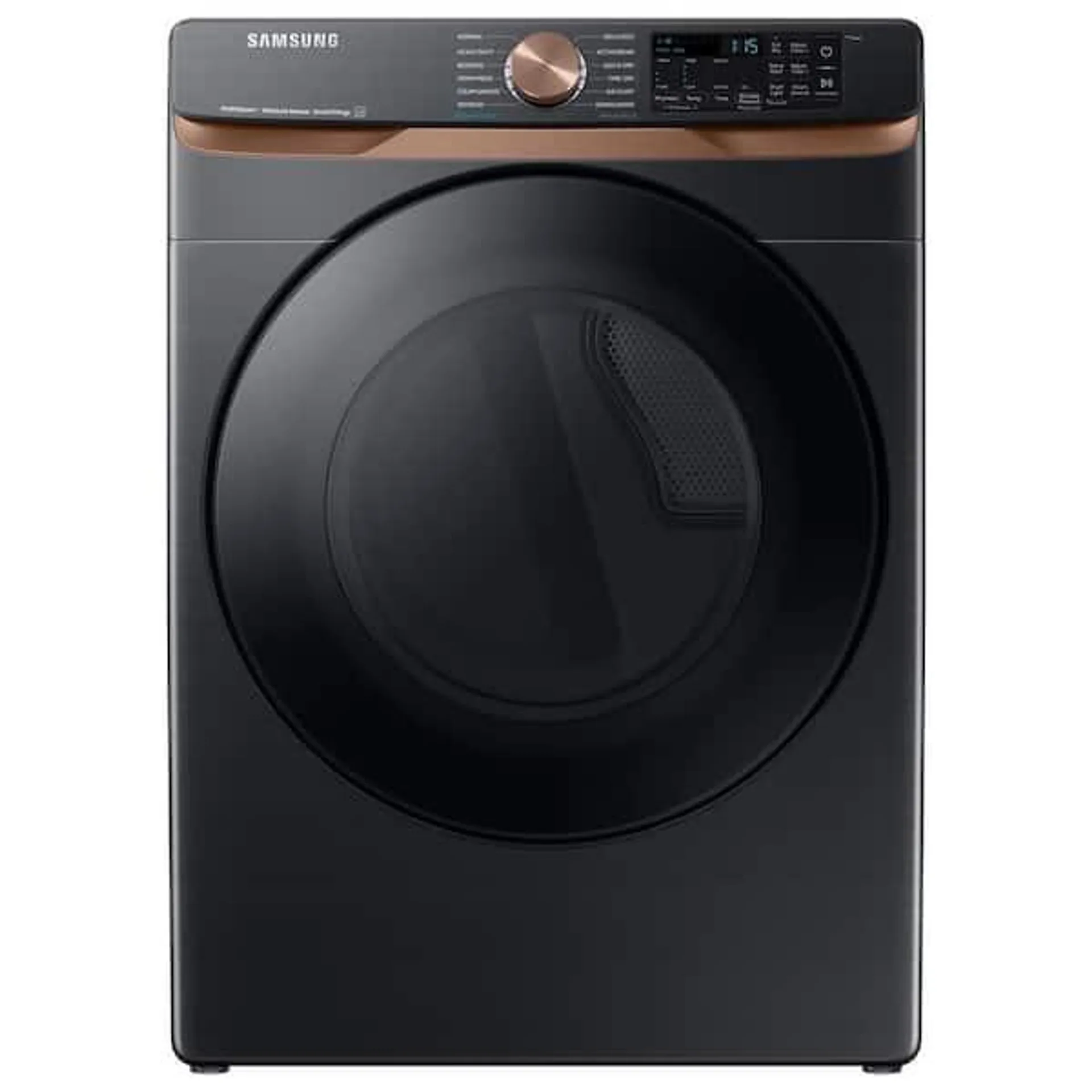 7.5 cu. ft. Smart Electric Dryer in Brushed Black with Steam Sanitize+ and Sensor Dry