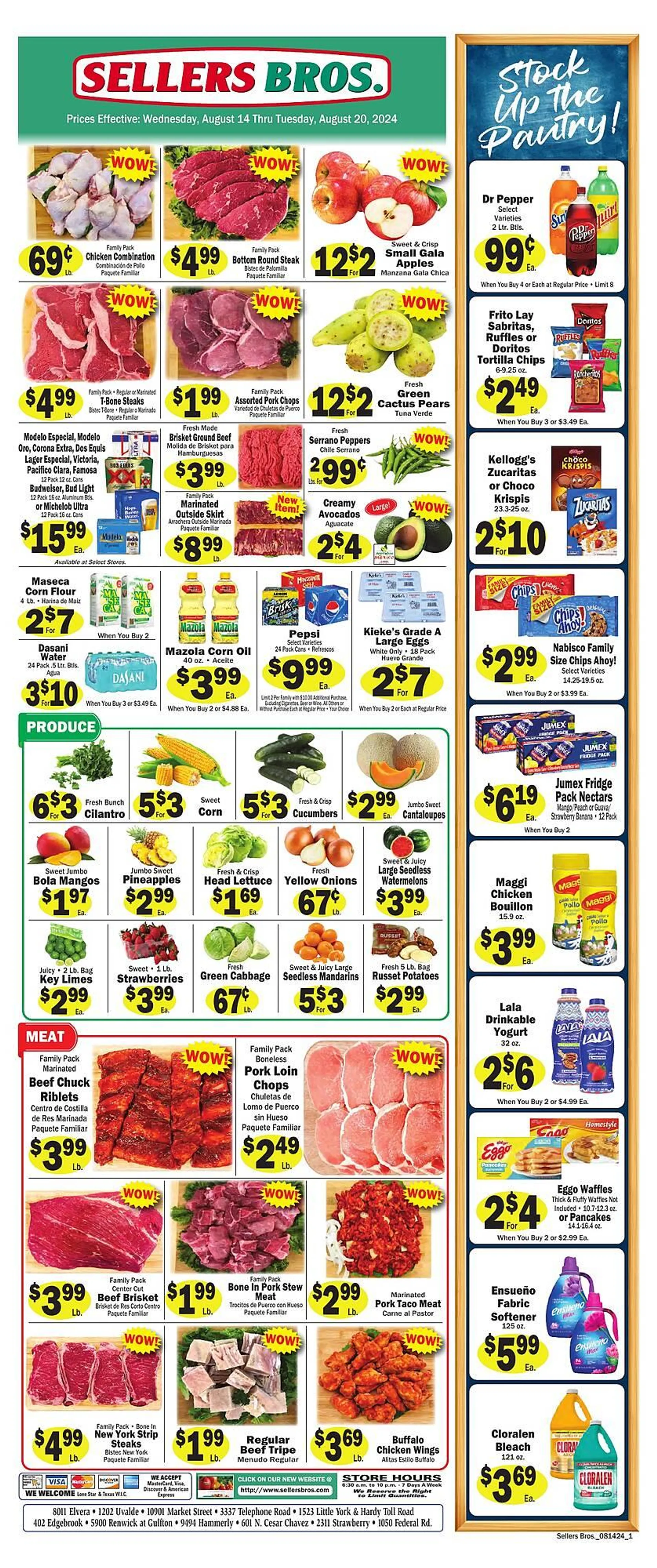 Sellers Bros Weekly Ad - 1