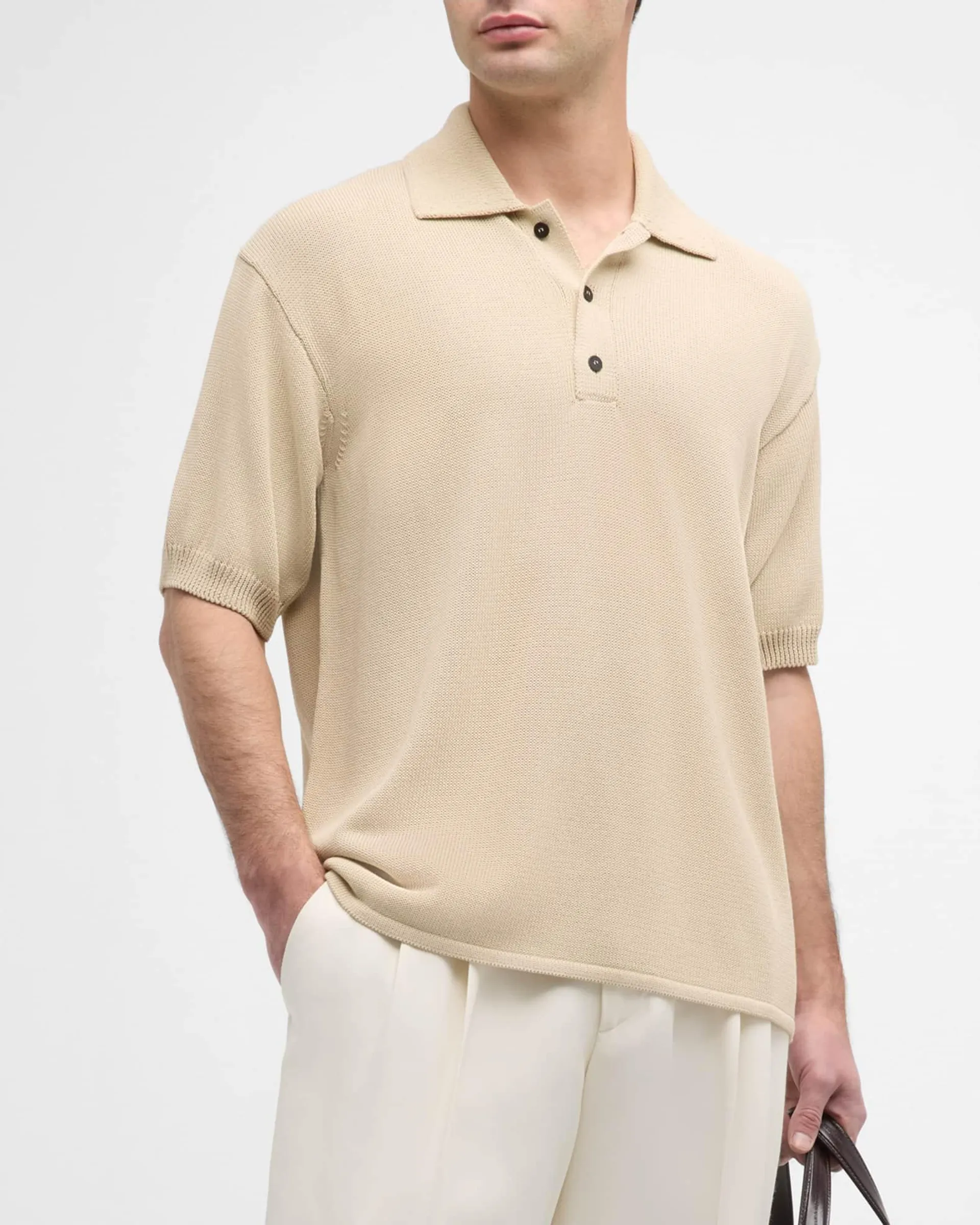 Men's Knit Polo Shirt