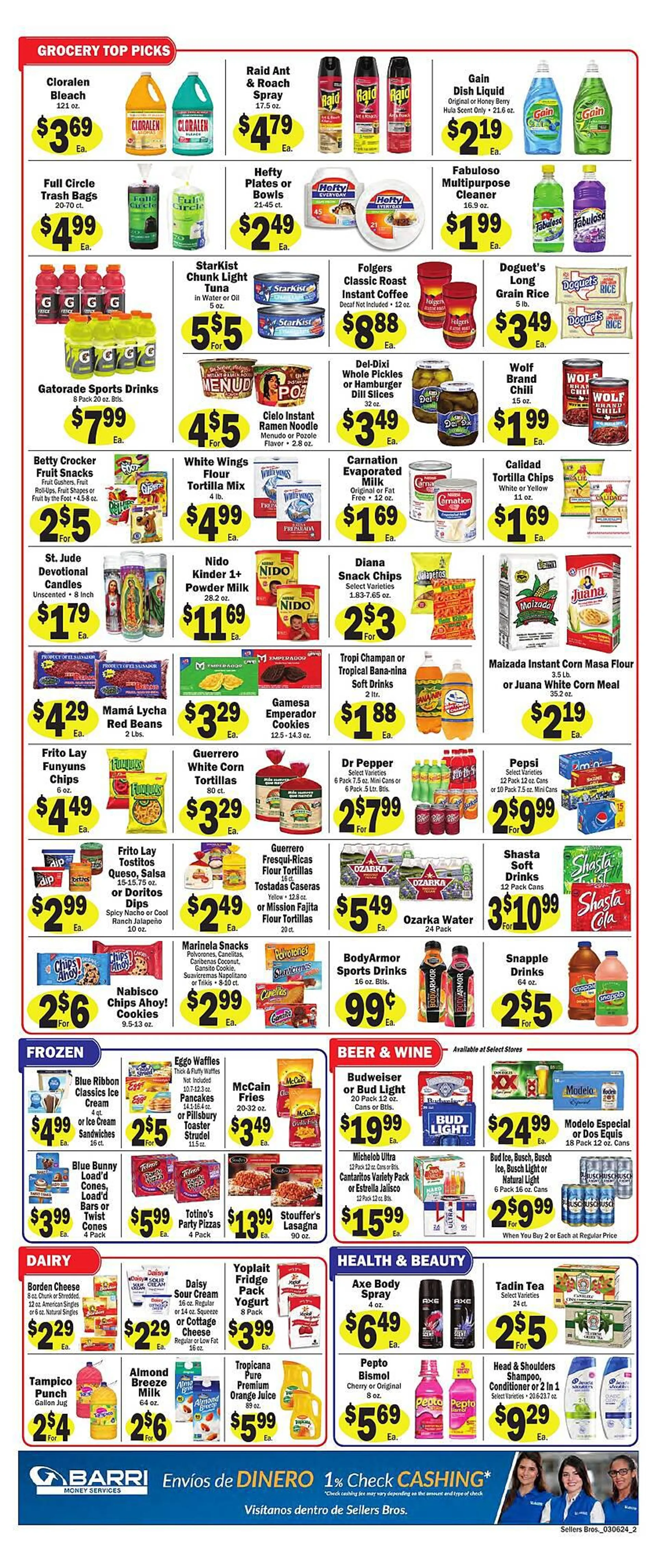 Weekly ad Sellers Bros Weekly Ad from March 6 to March 12 2024 - Page 2