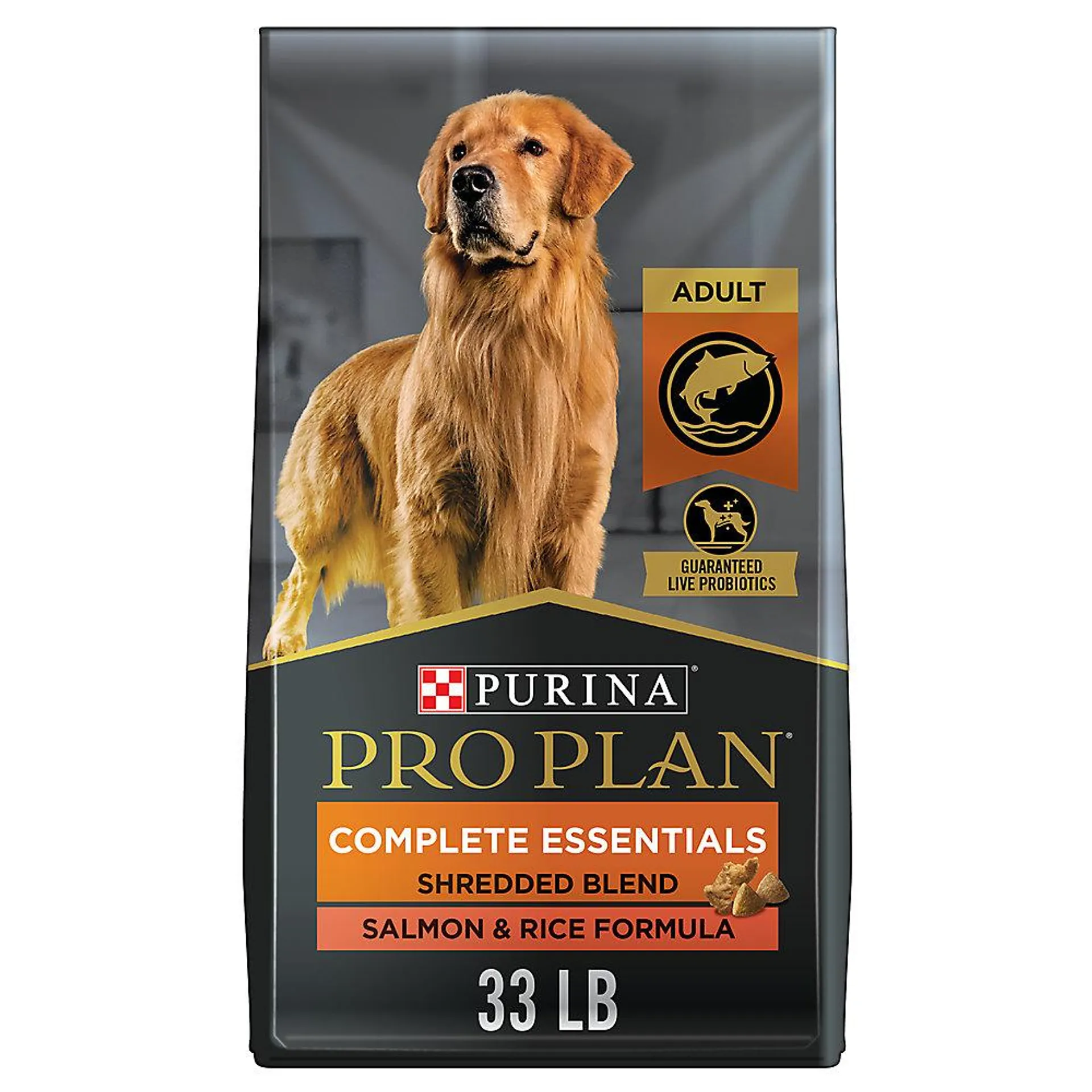 Purina Pro Plan Complete Essentials Adult Dry Dog Food - High Protein, Probiotics, Salmon & Rice