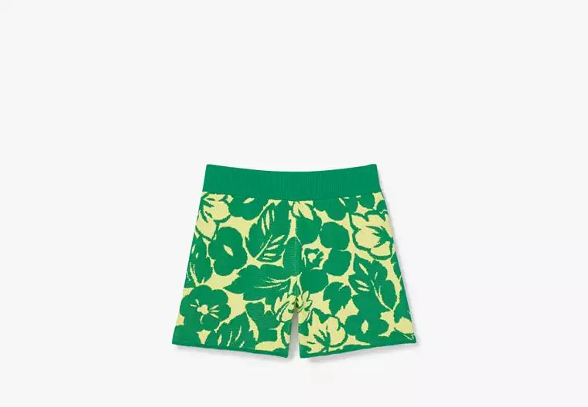 Tropical Foliage Knit Shorts