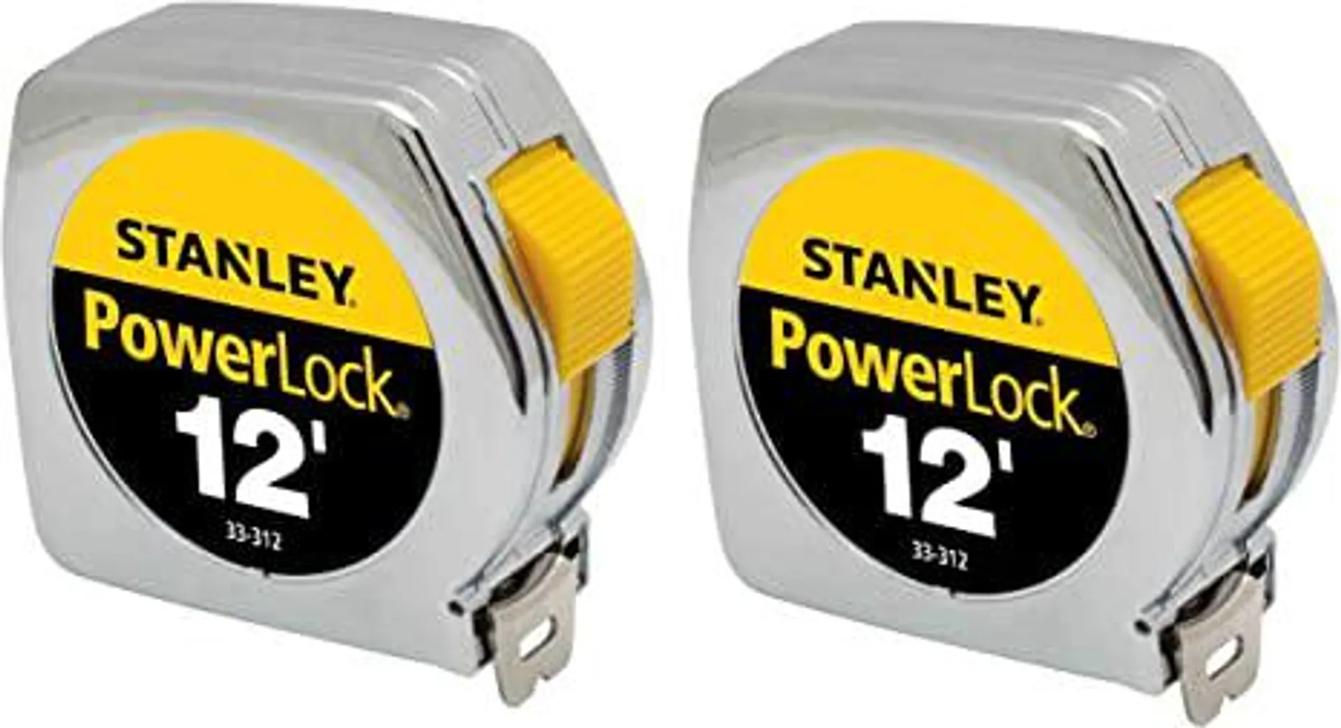 Stanley Hand Tools 33-312 3/4" X 12' PowerLock Professional Tape Measure (2 Pack)