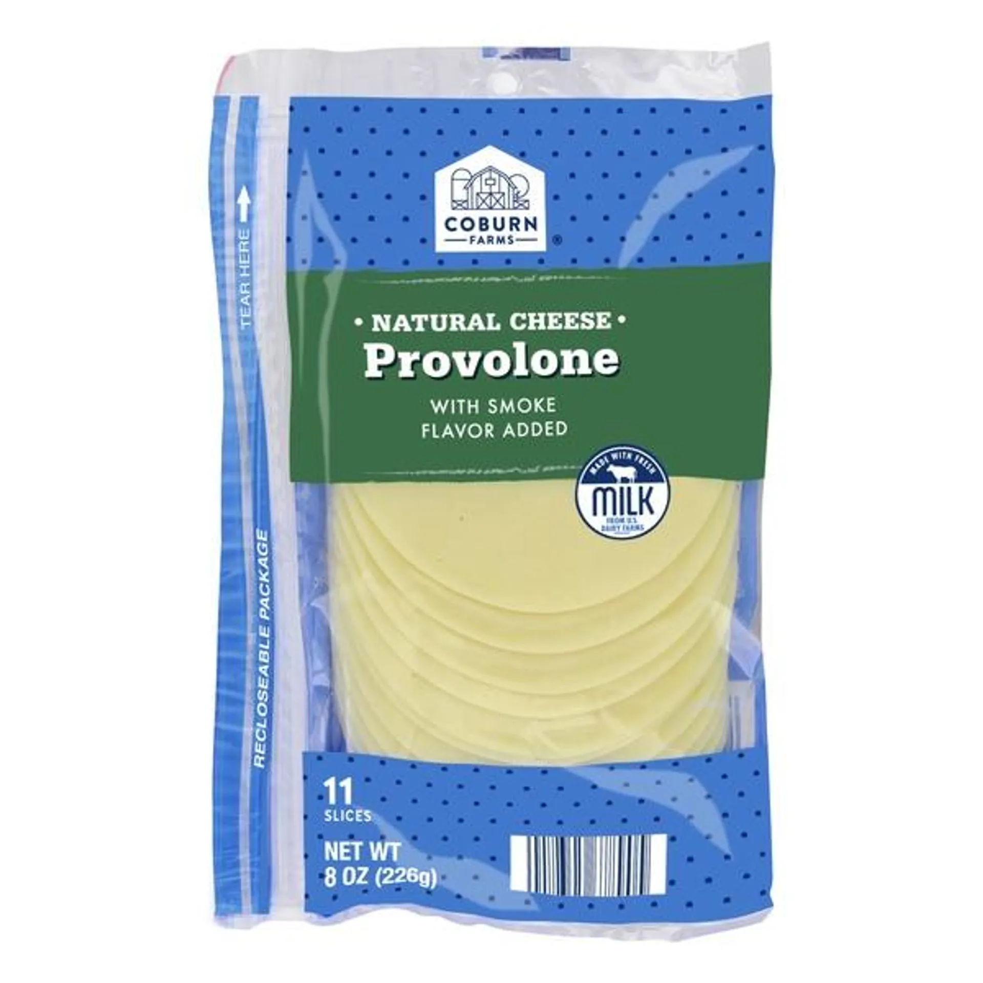 Coburn Farms Provolone Sliced Cheese