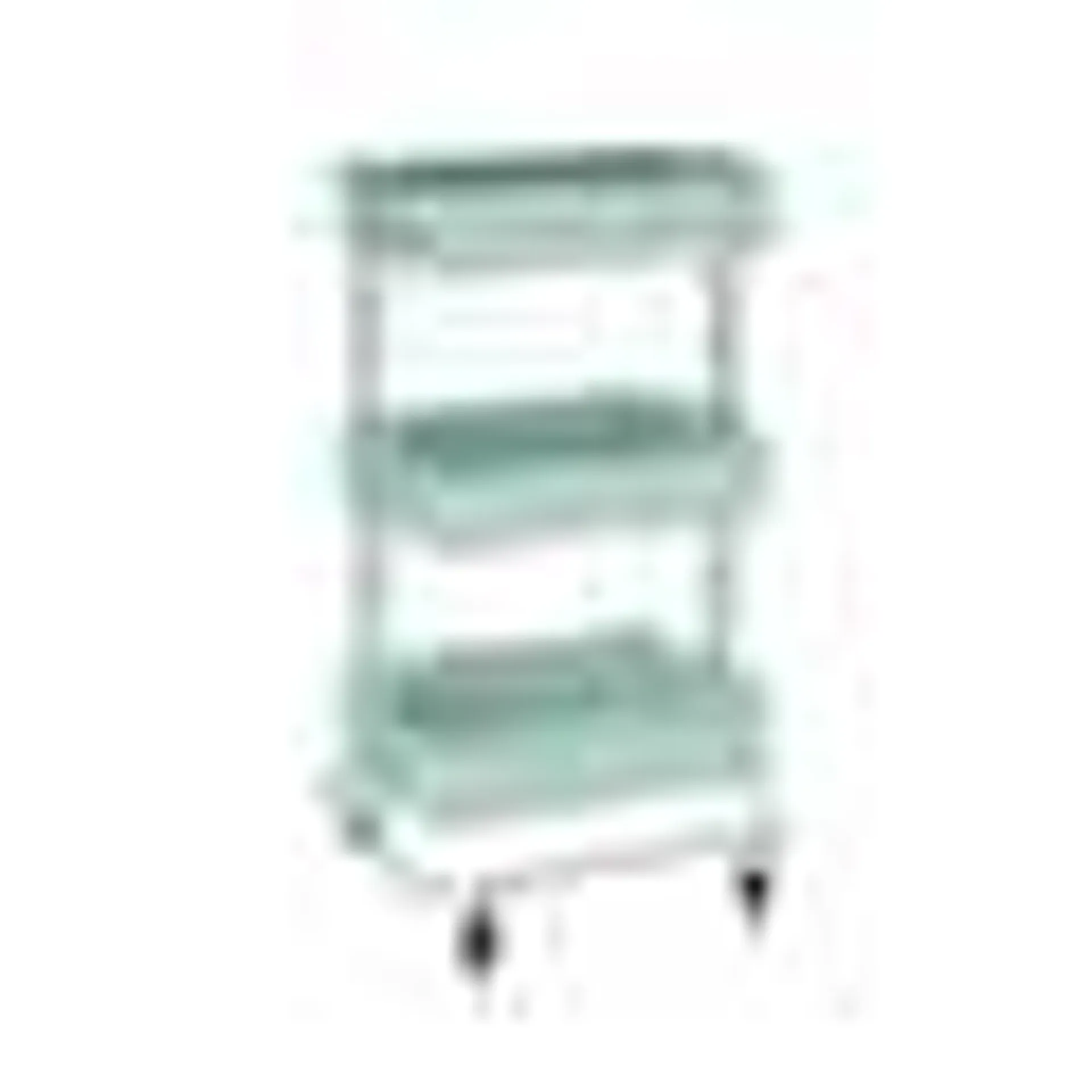 Lexington 3-Tier Rolling Cart by Simply Tidy®