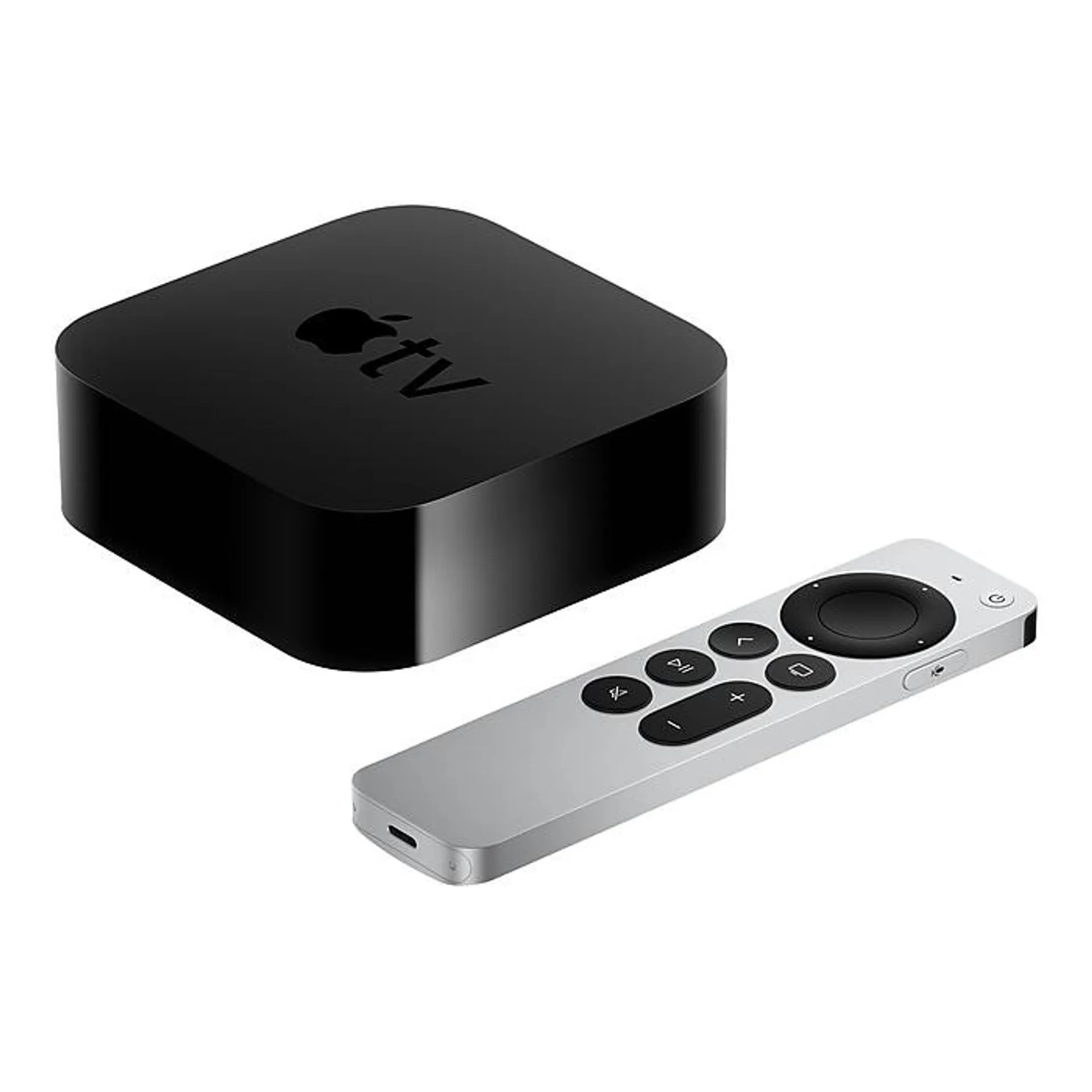 Apple TV 4K 64GB MXH02LL/A Streaming Media Player with Silver Remote