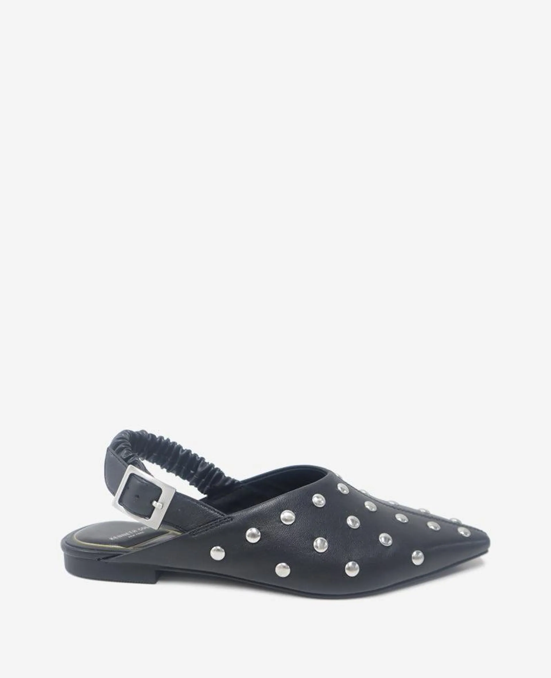 Nicola Studded Leather Slingback Sandal