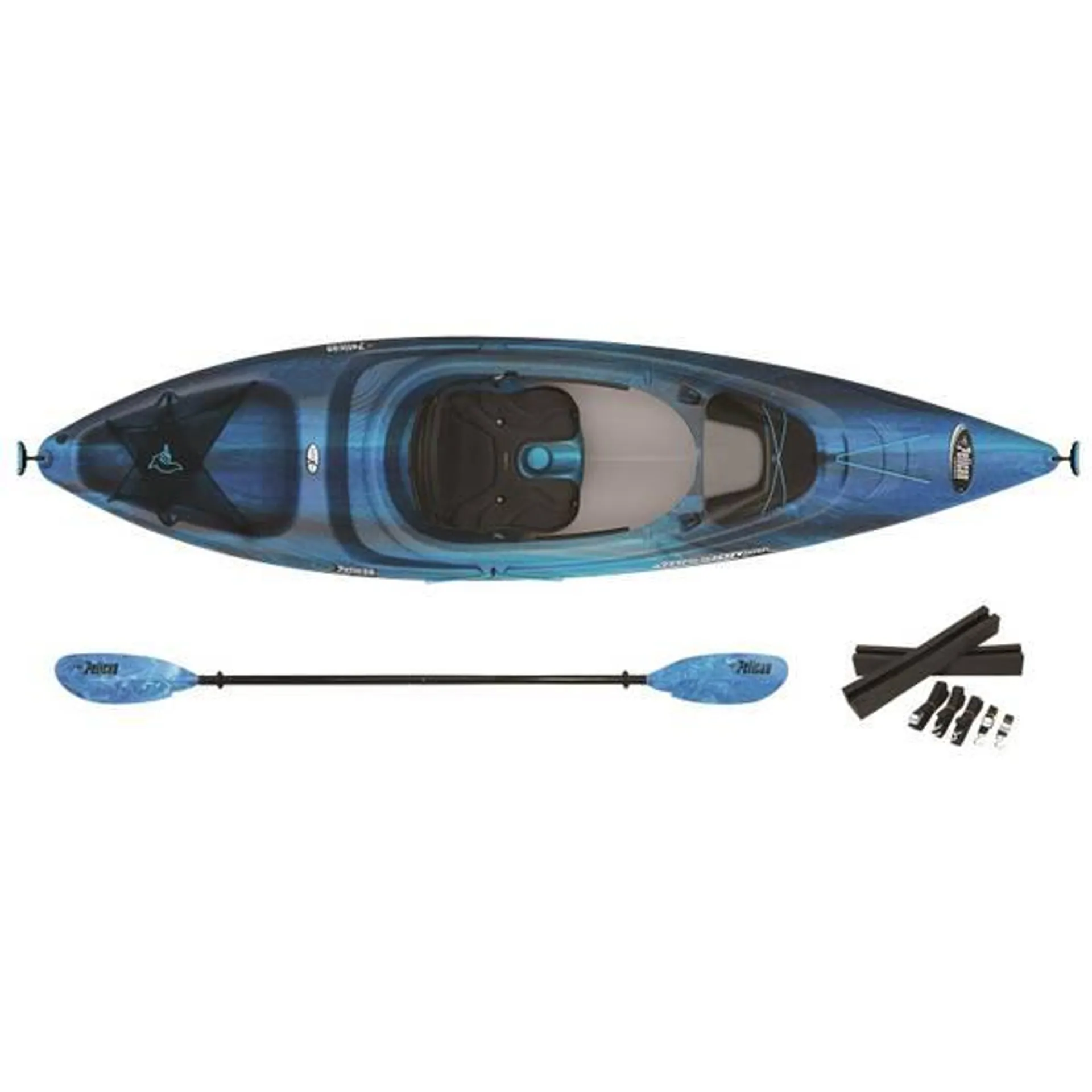 Mission 100 Kayak with Paddle and Carrier